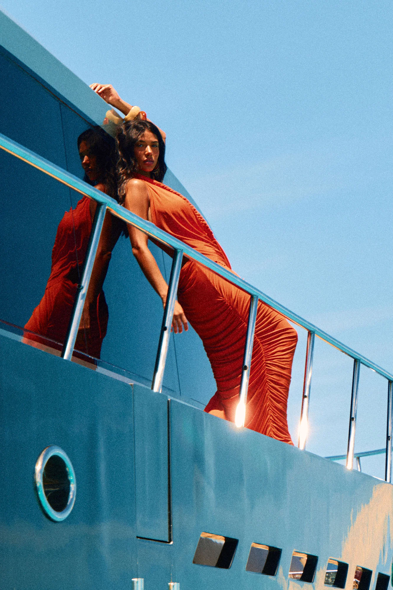 Miami Nights Braided Draped Maxi Dress - Terracotta