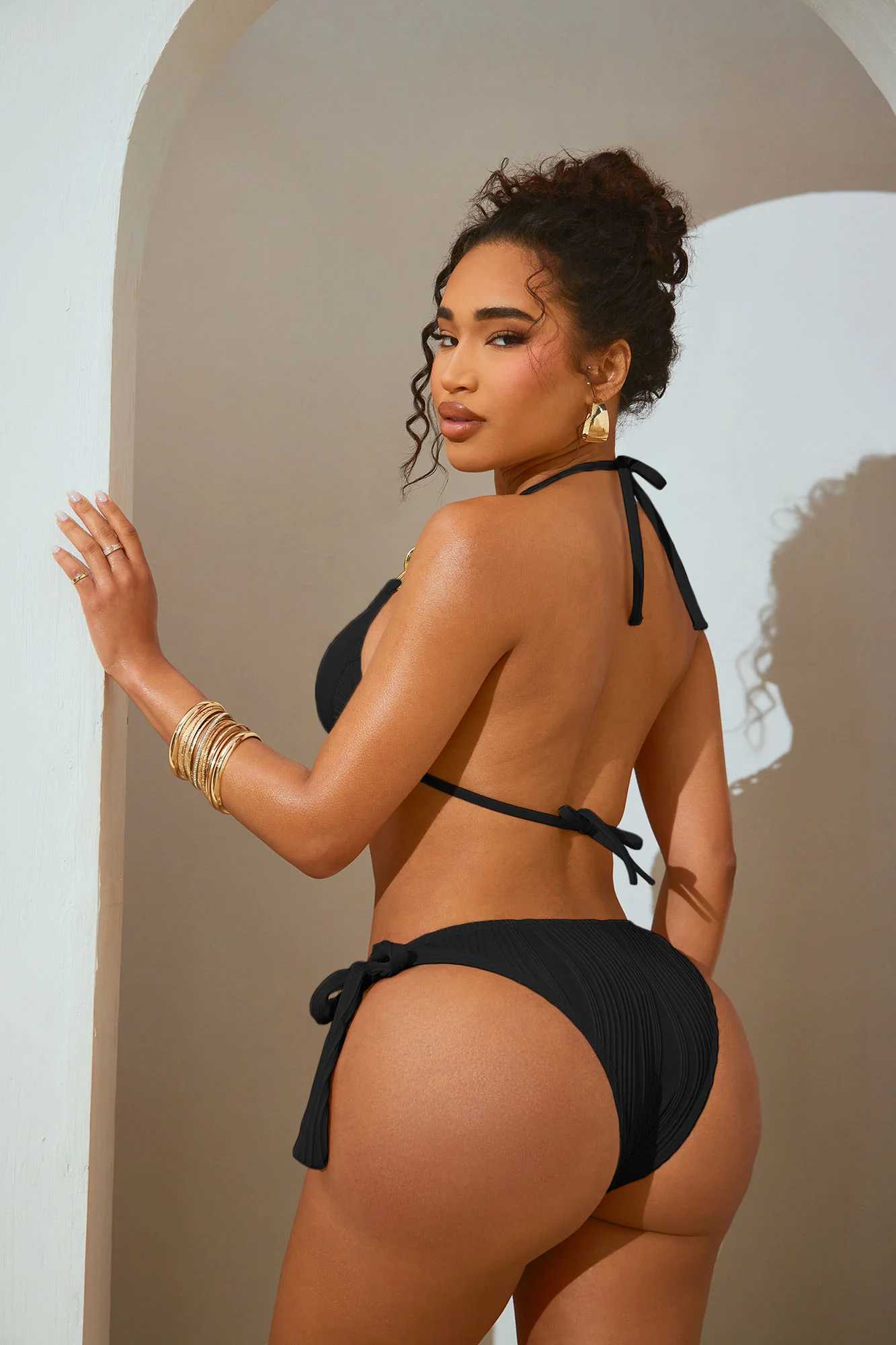 Michaela Chain 2 Piece Bikini - Black - Image 4