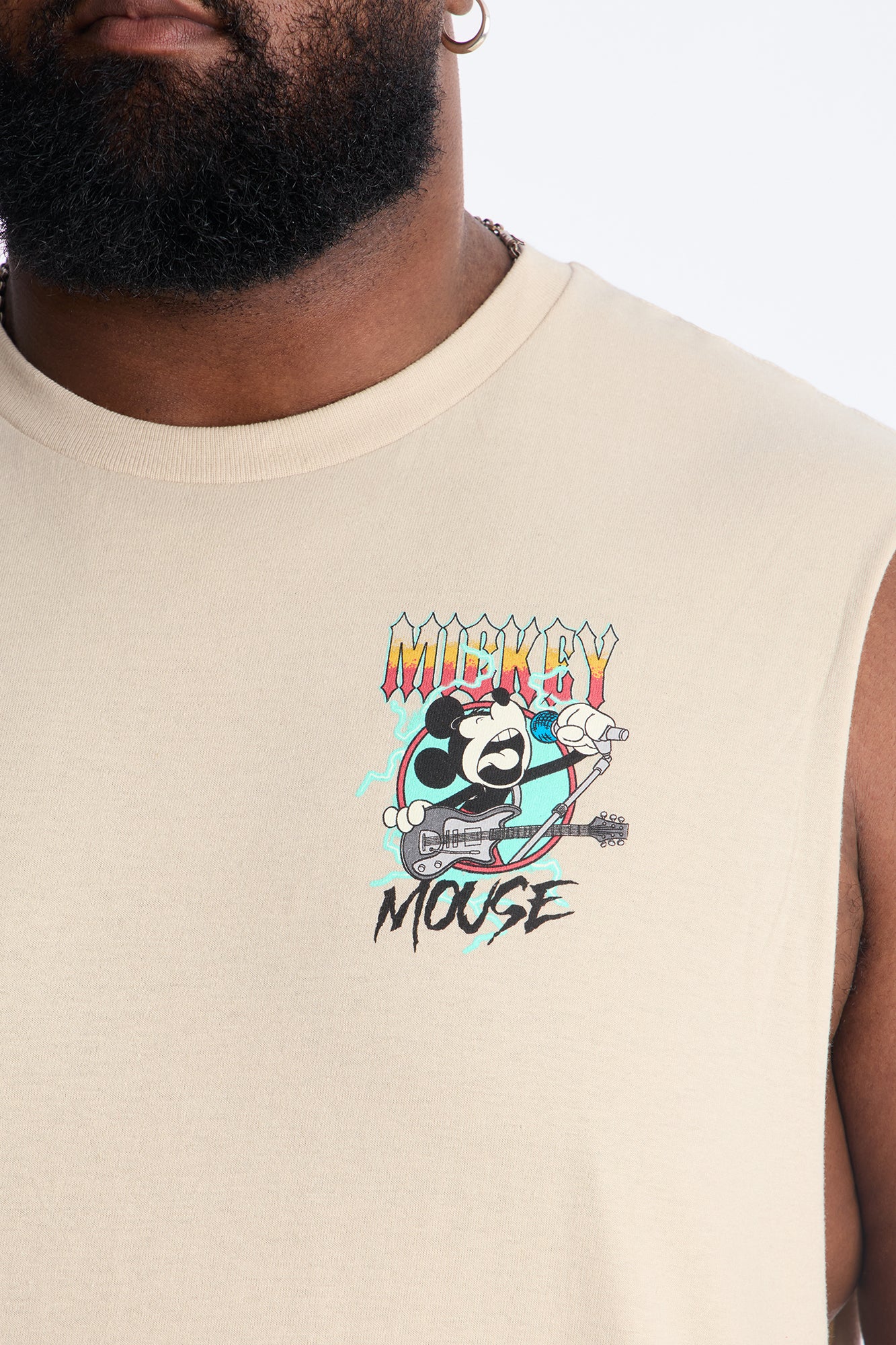 Mickey N Friends Garage Band Muscle Tank - Natural - Image 7