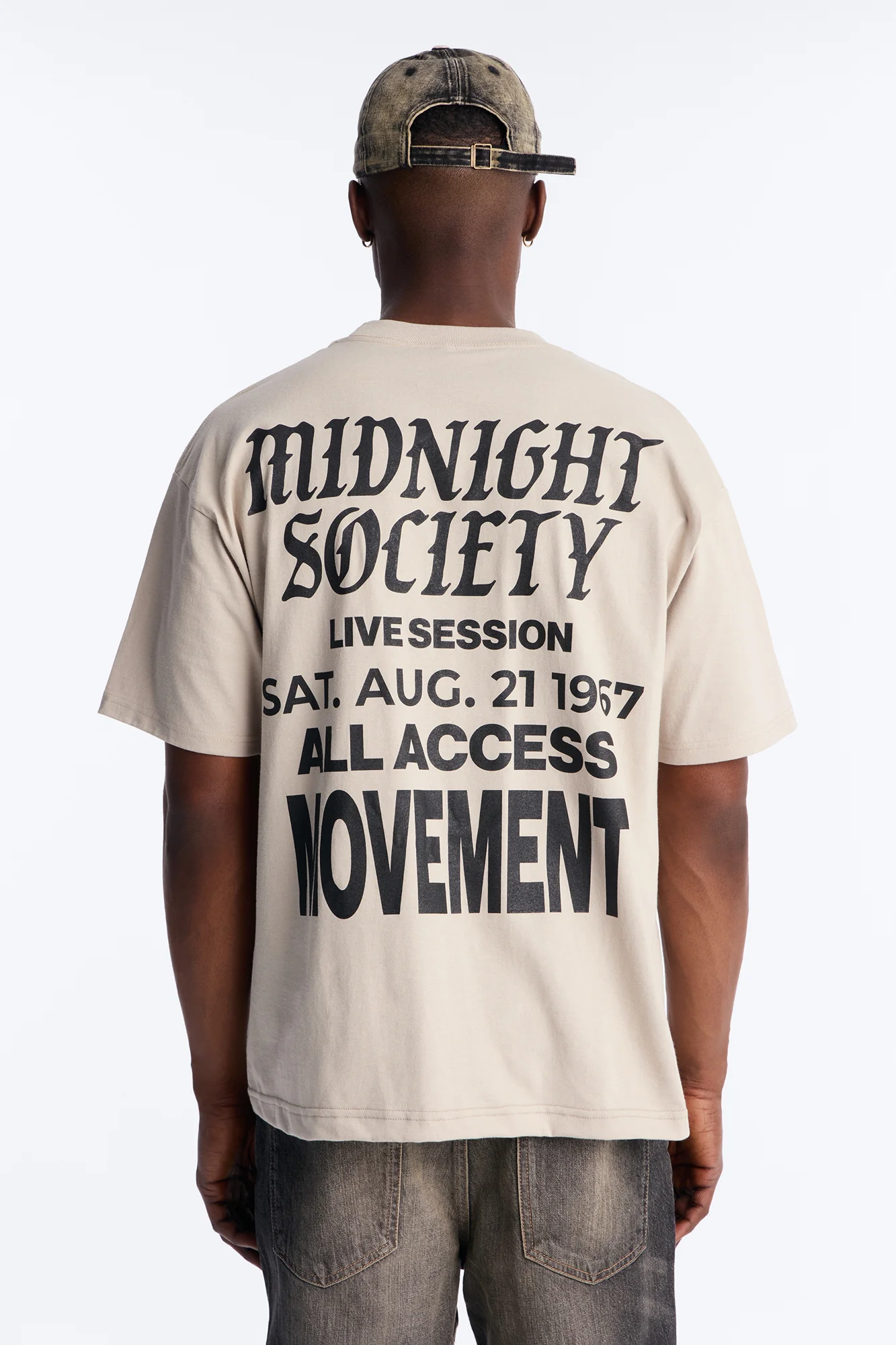 Midnight Society Boxy Short Sleeve Tee - Grey