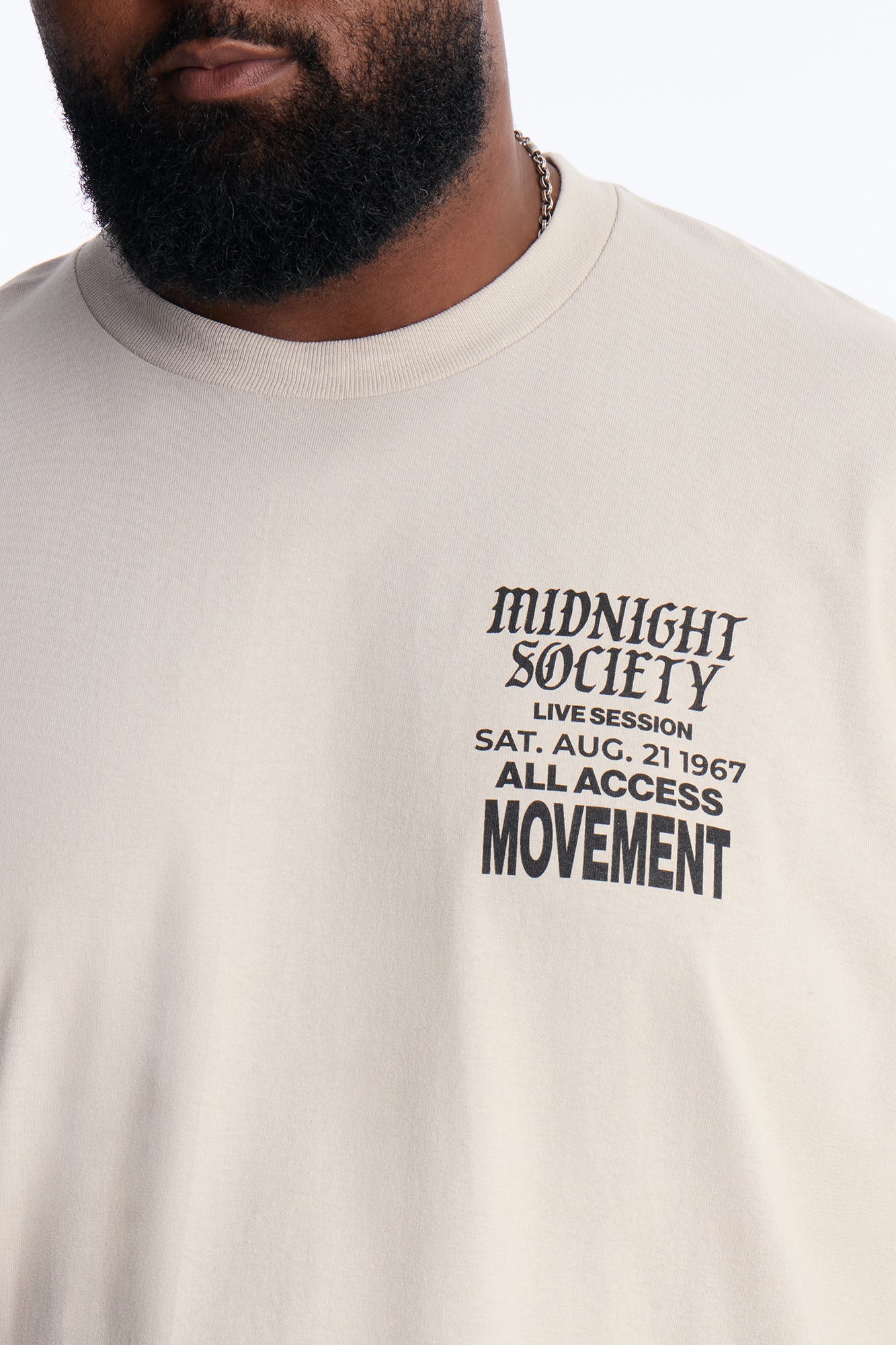 Midnight Society Boxy Short Sleeve Tee - Grey - Image 7