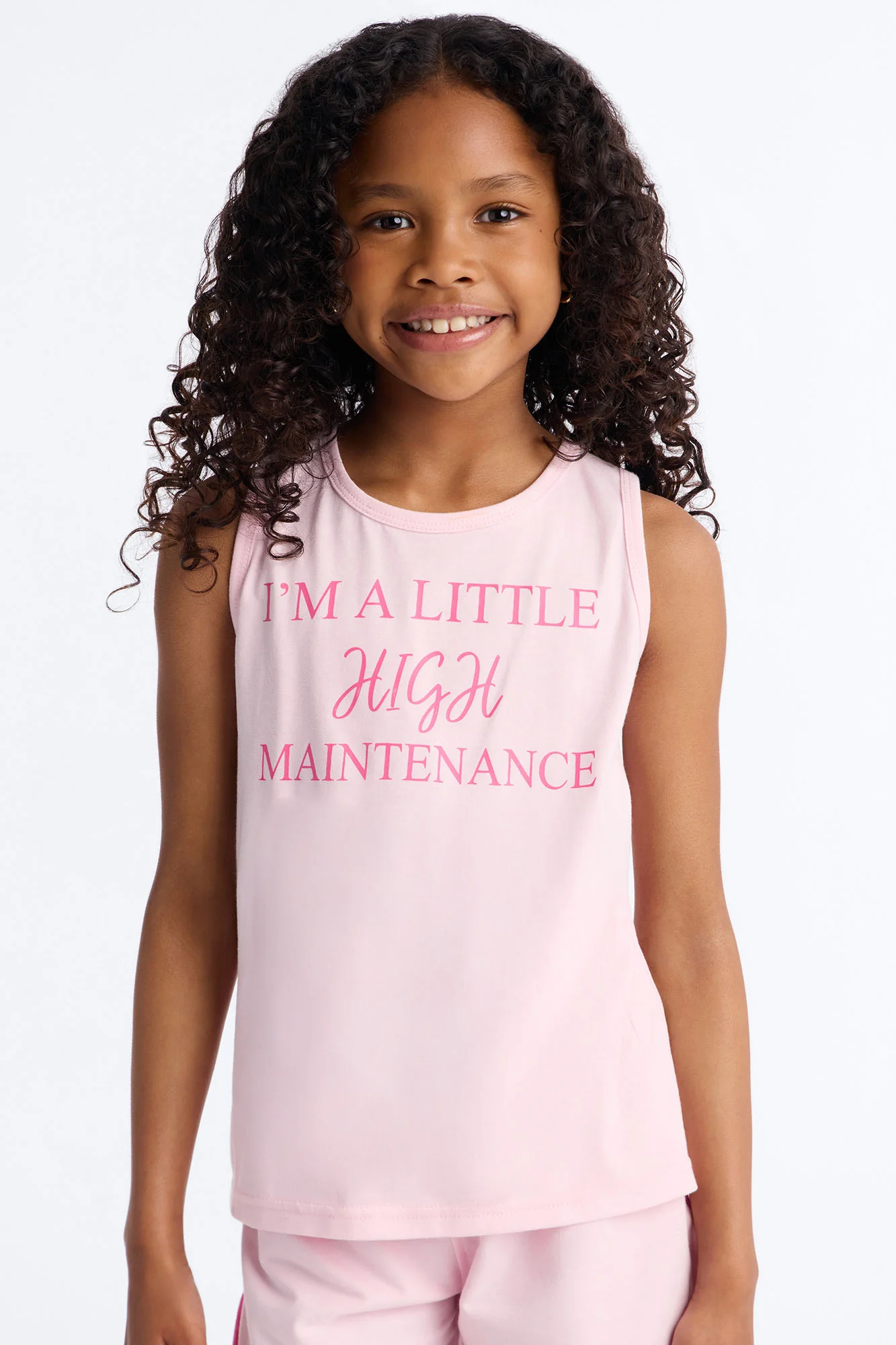 Mini A Little High Maintenance Short Set - Pink - Image 2