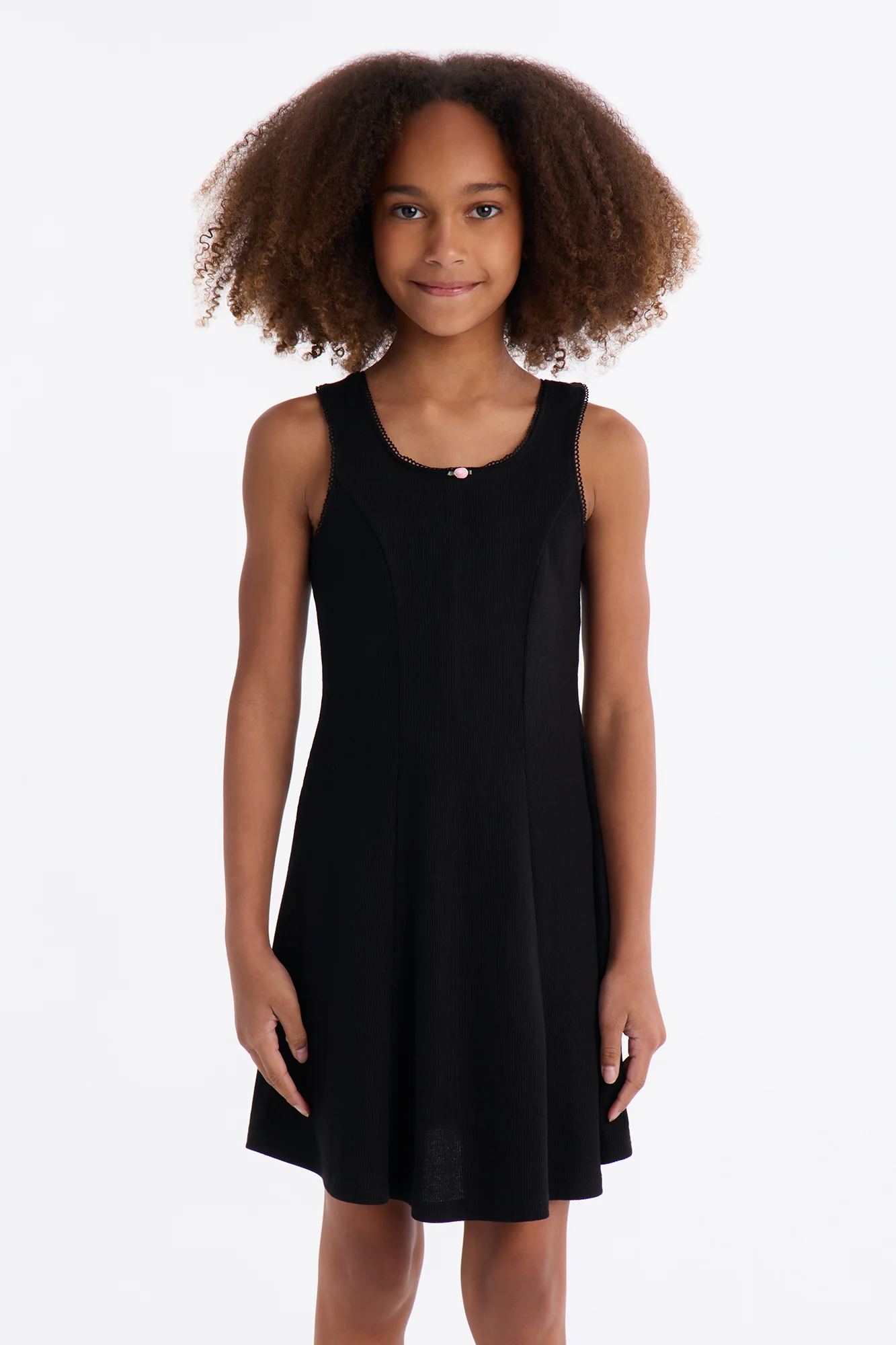 Mini Admiring Me Ribbed Mini Dress - Black - Image 2