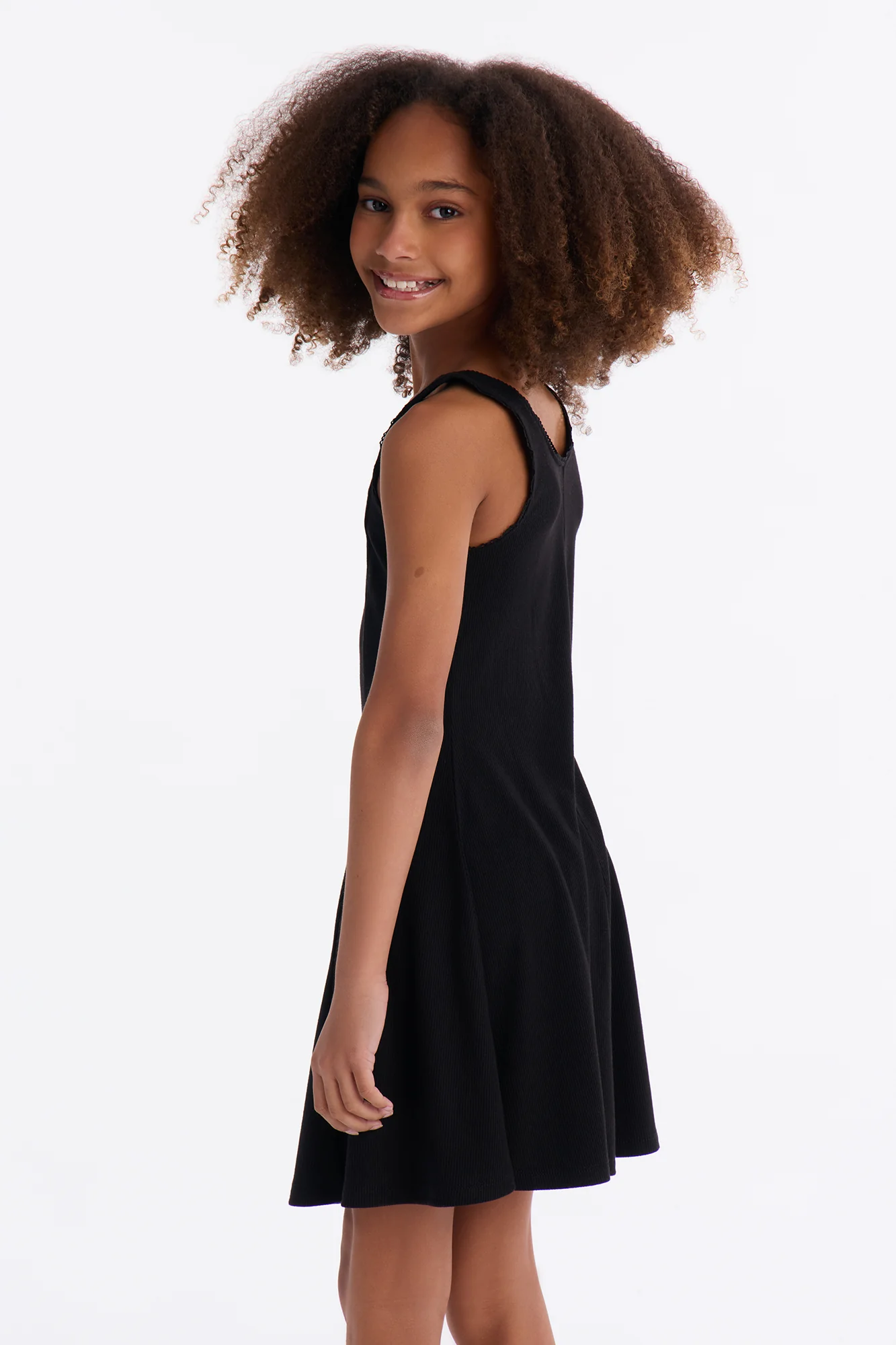 Mini Admiring Me Ribbed Mini Dress - Black - Image 4