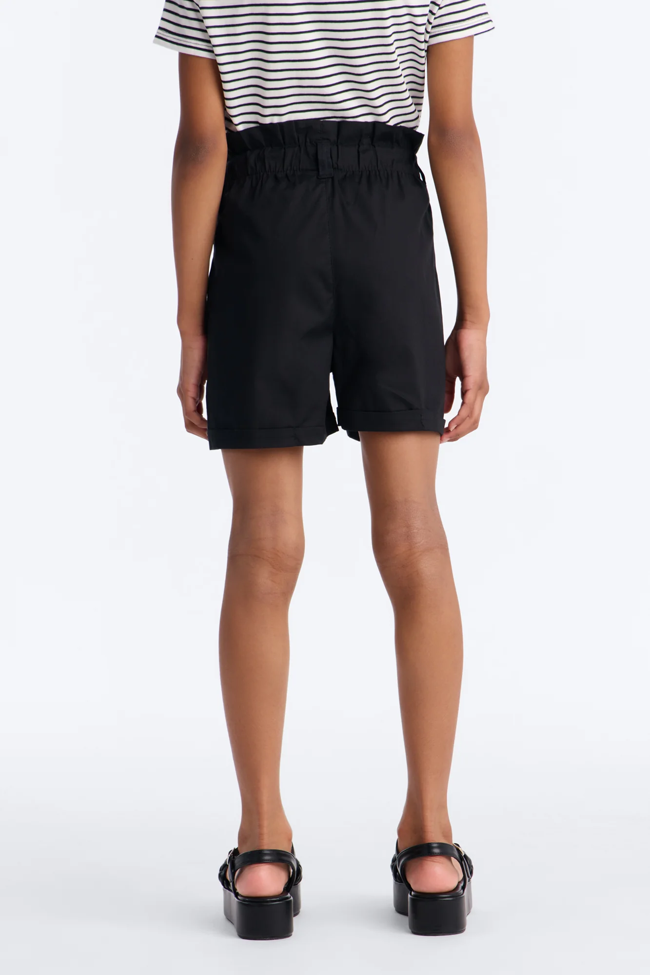 Mini Alexis Poplin Short - Black - Image 4