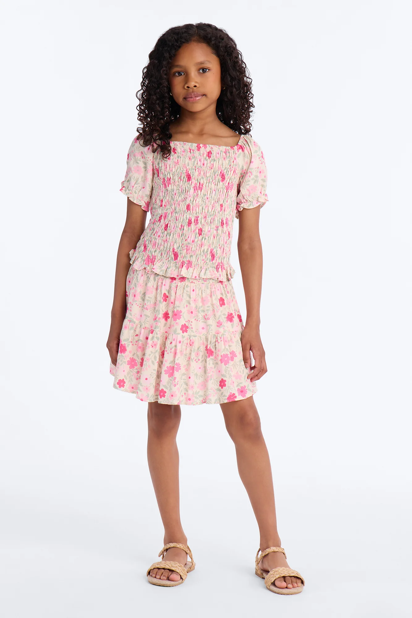 Mini All For You Floral Skirt Set - Pink/combo