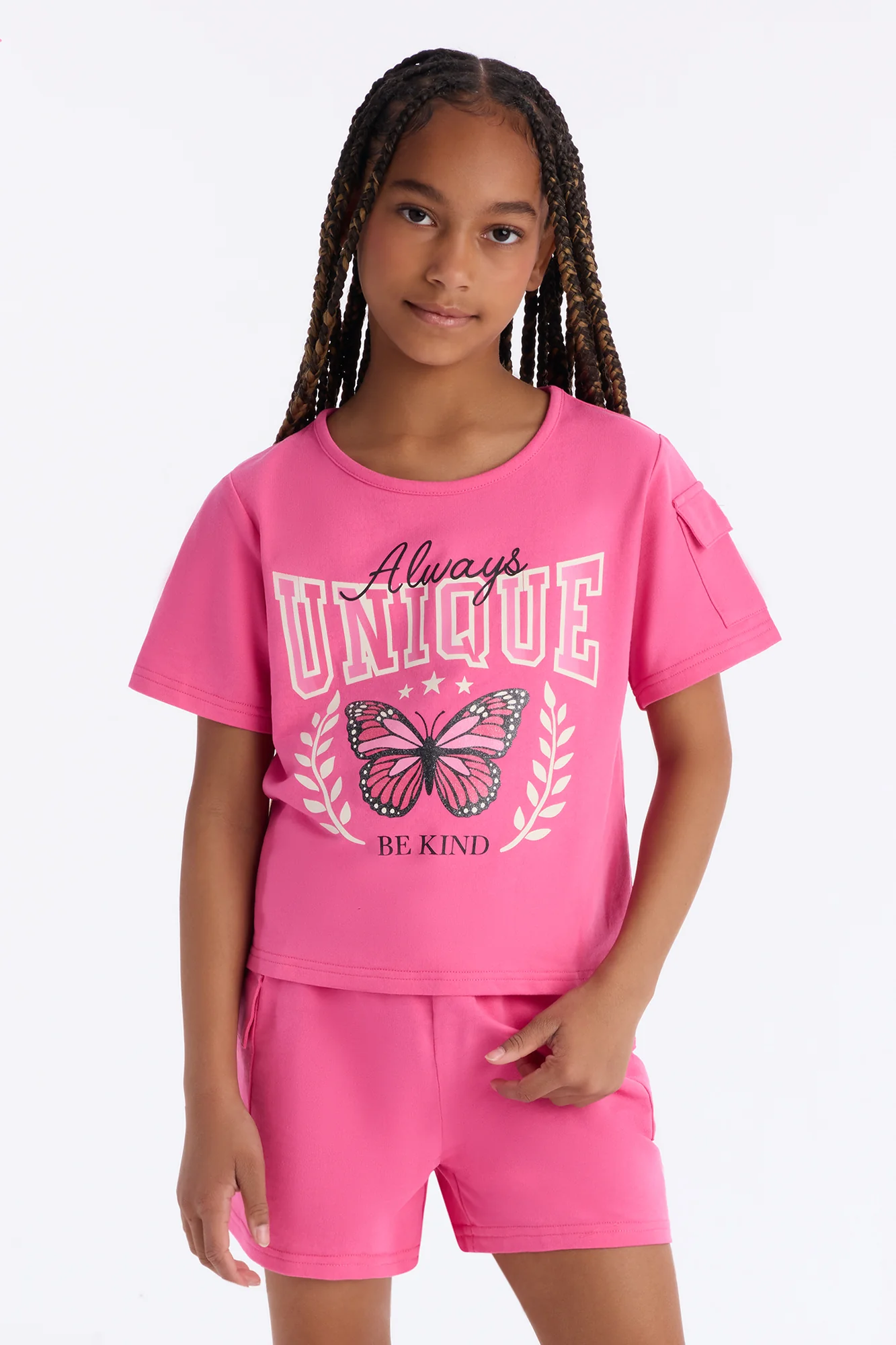 Mini Always Unique Short Set - Rose - Image 2