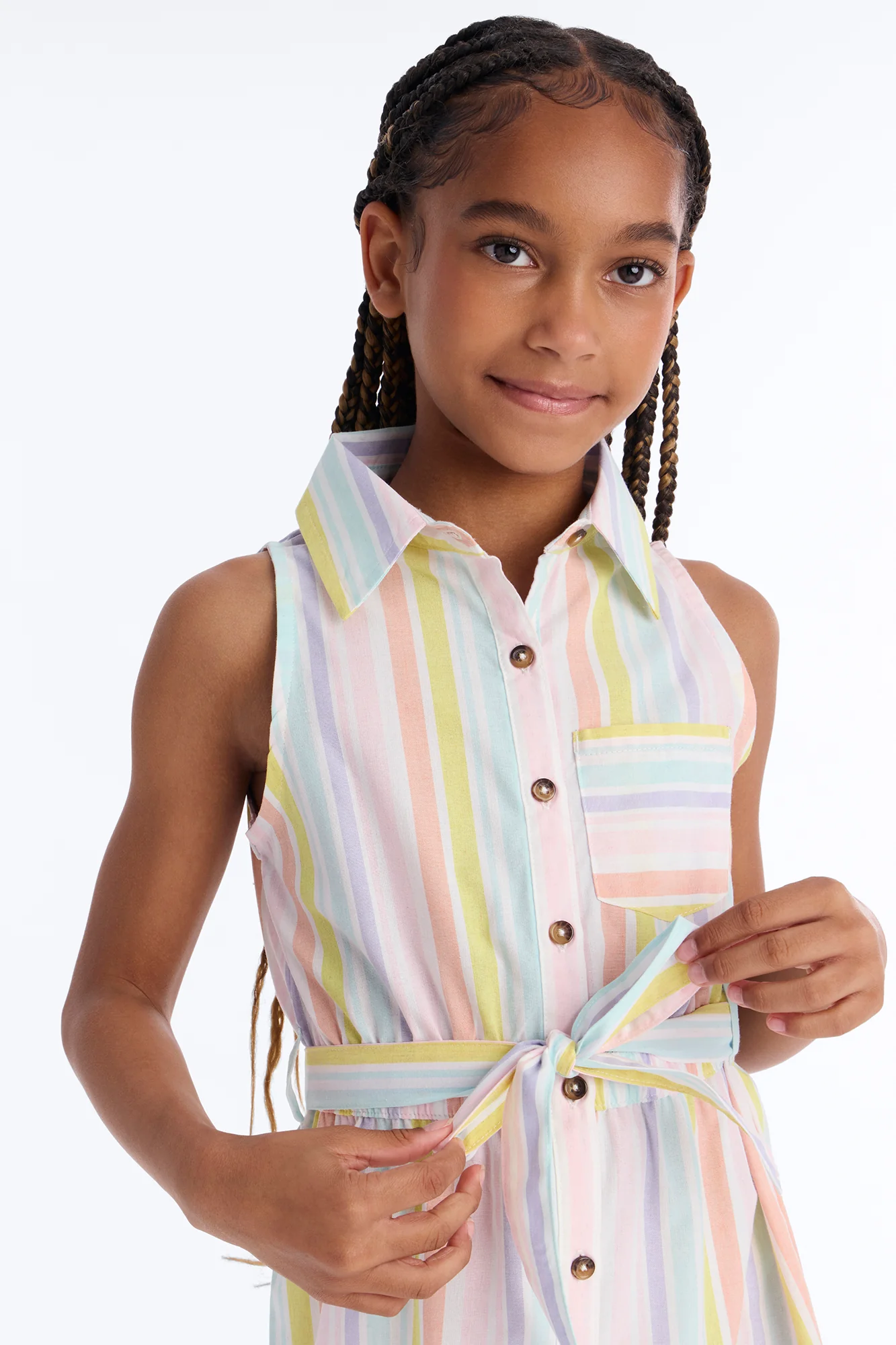 Mini Anything Is Possible Shirt Dress - Multi Color - Image 3