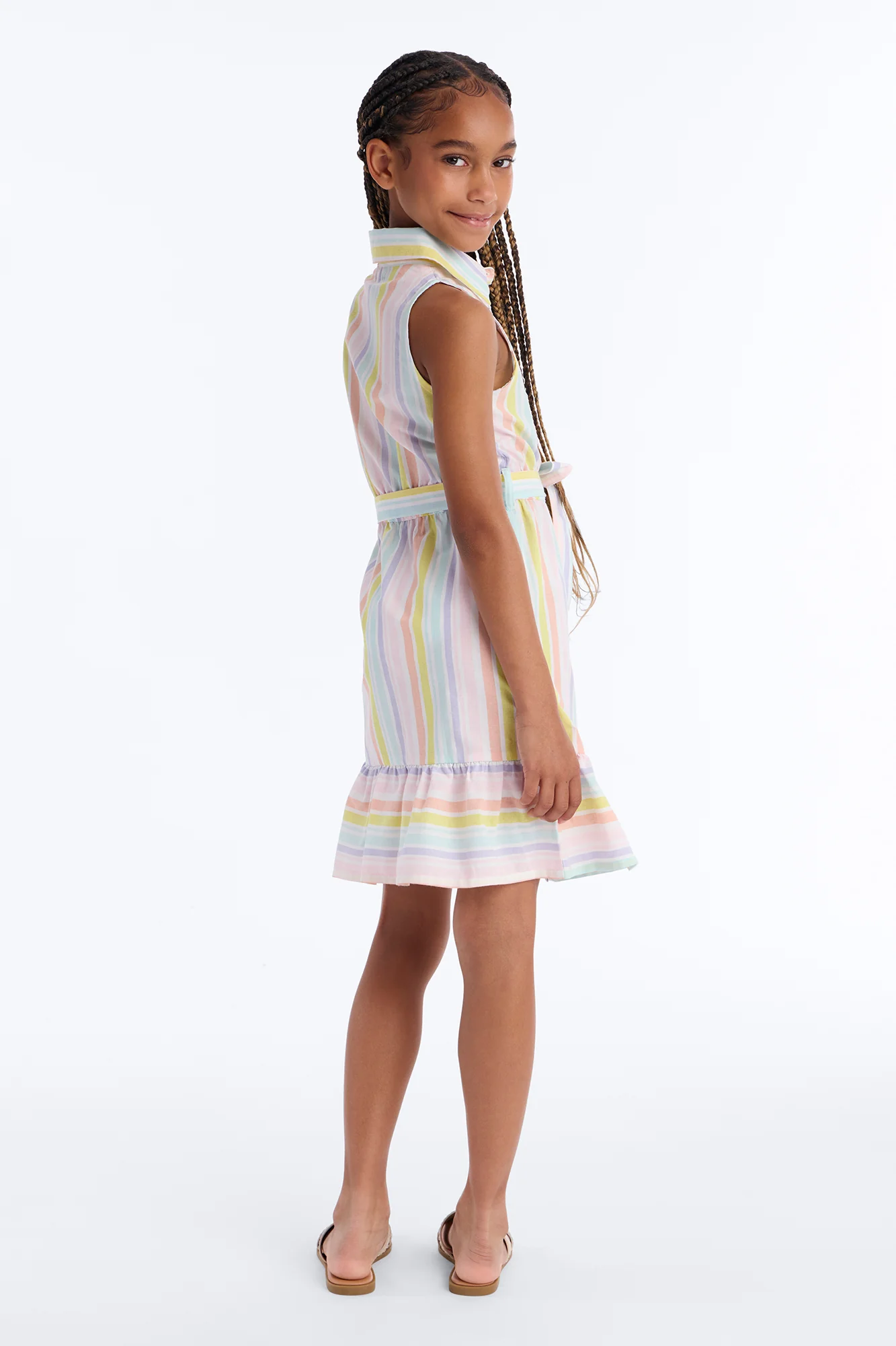 Mini Anything Is Possible Shirt Dress - Multi Color - Image 4