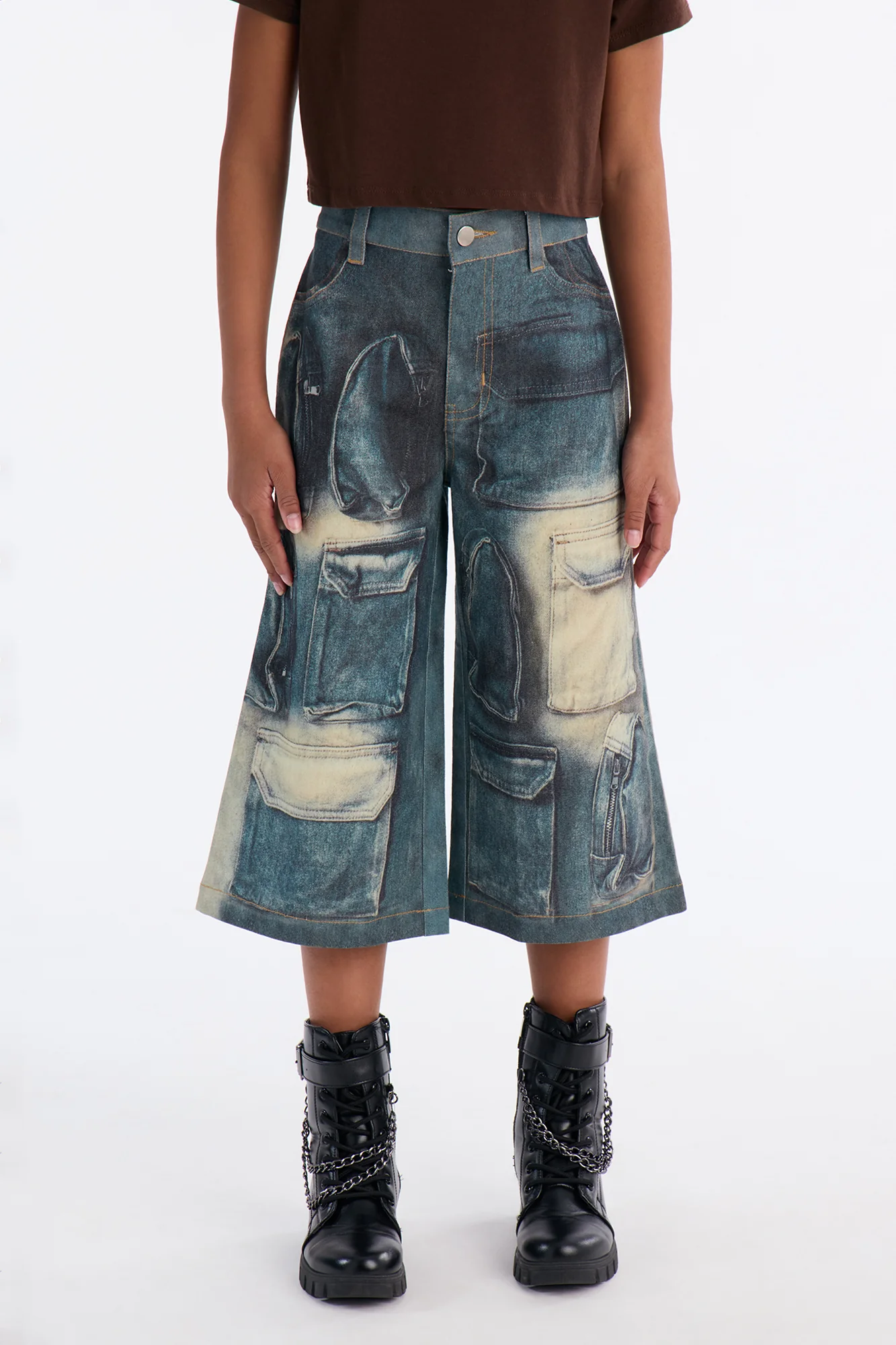Mini As You Should Jorts - Blue/combo