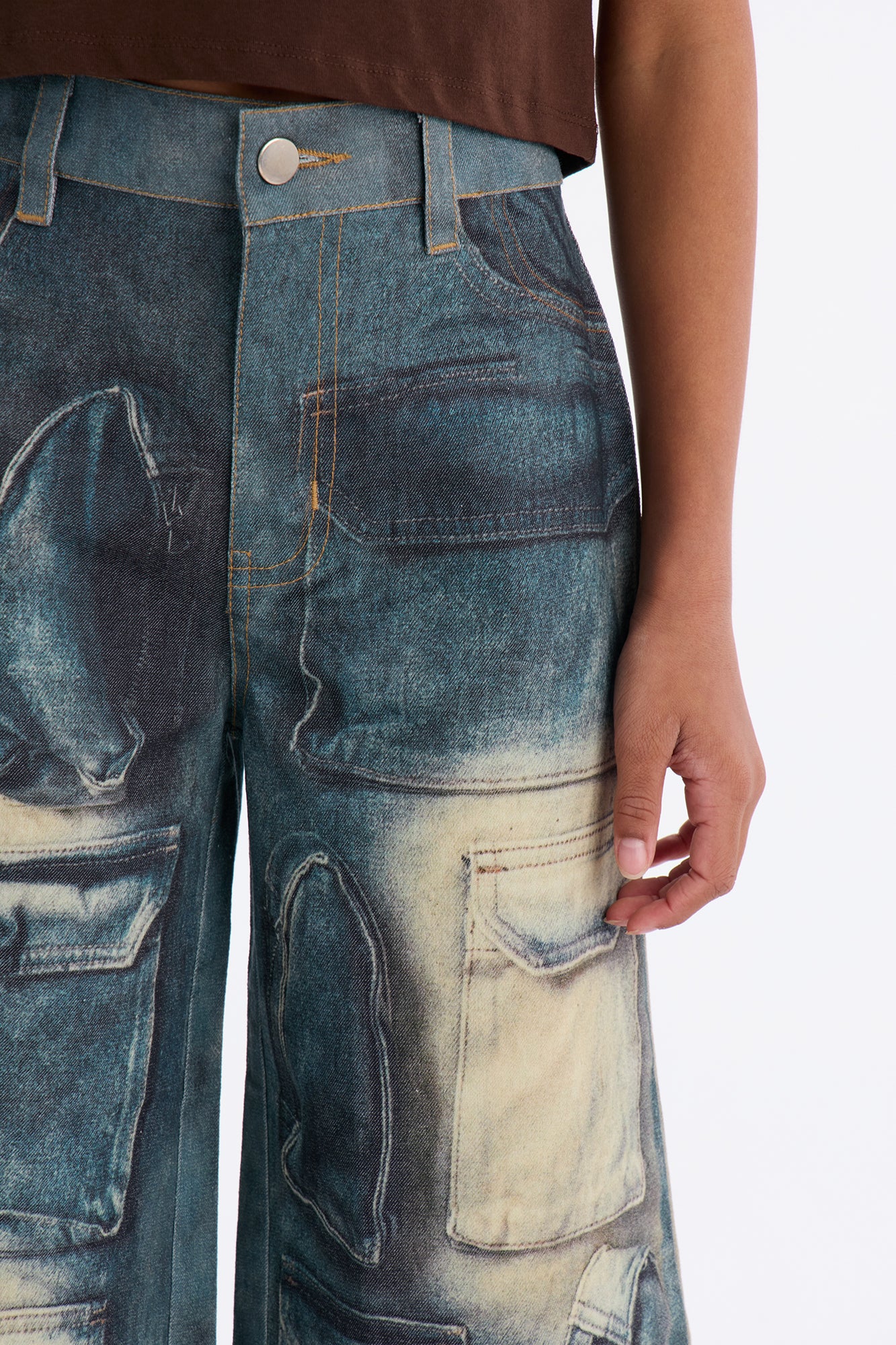 Mini As You Should Jorts - Blue/combo - Image 3