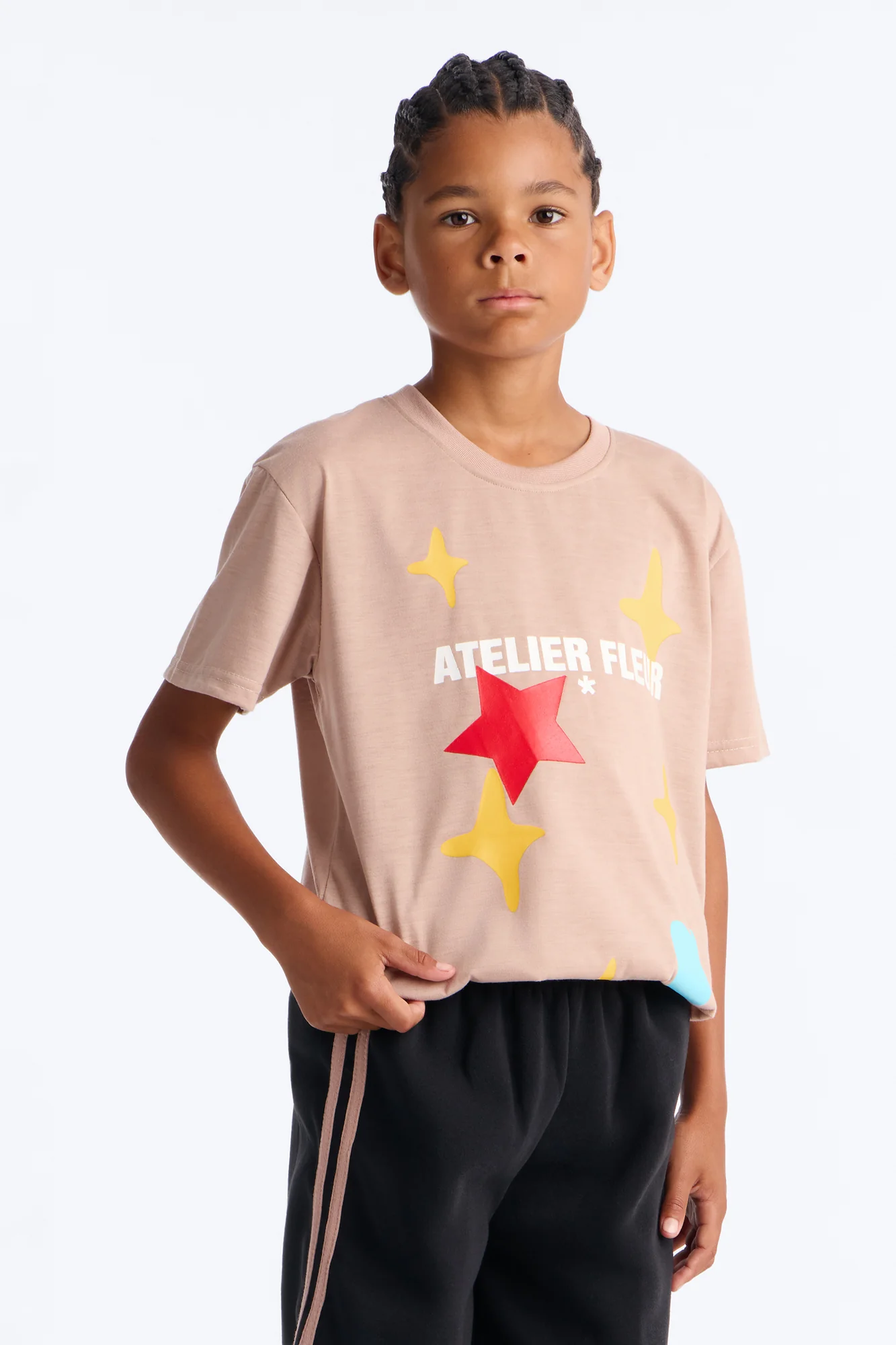 Mini Atelier Fleur Short Set - Sand/combo - Image 2