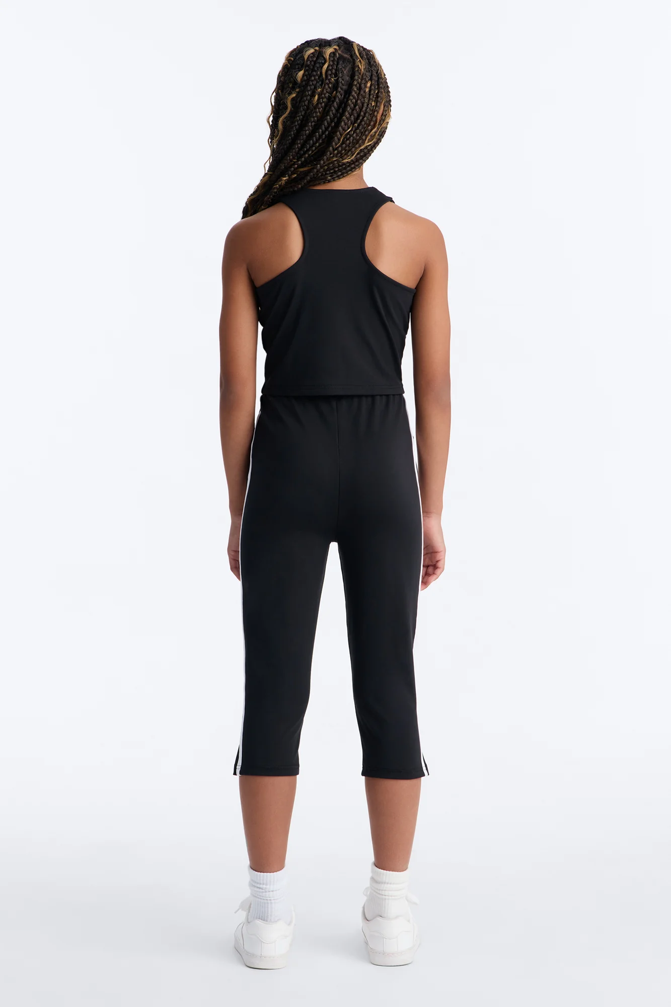 Mini Athena Capri Set - Black/White - Image 4