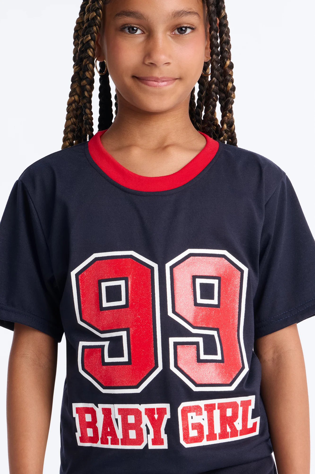 Mini Baby Girl 99 Short Set - Navy - Image 3