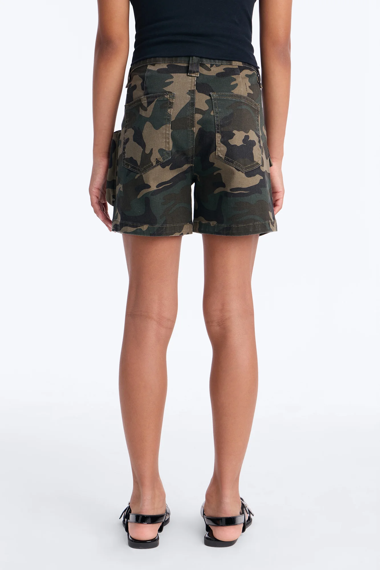 Mini Back Alley Camo Cargo Short - Olive/combo - Image 4
