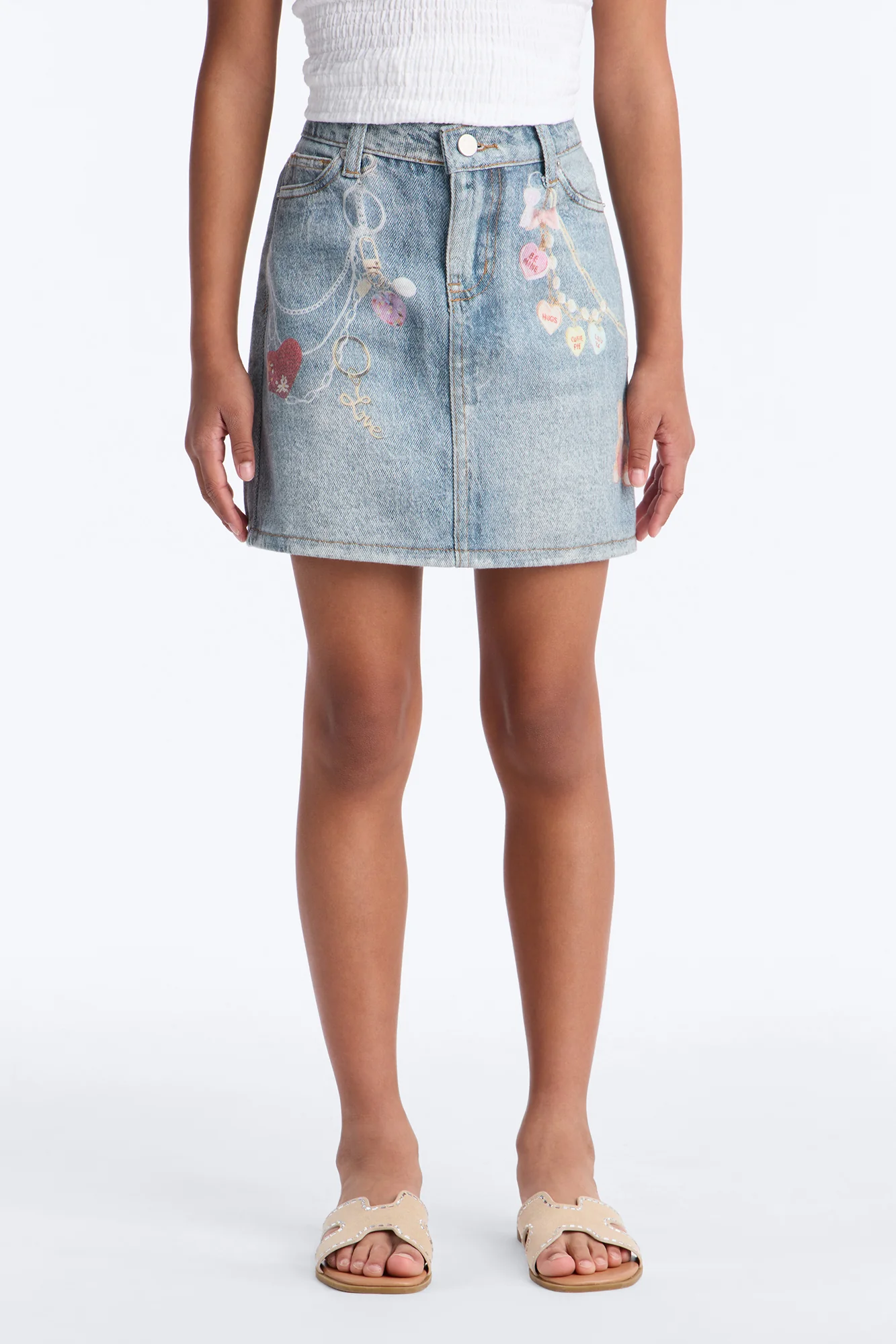 Mini Be Mine Denim Skirt - Medium Wash