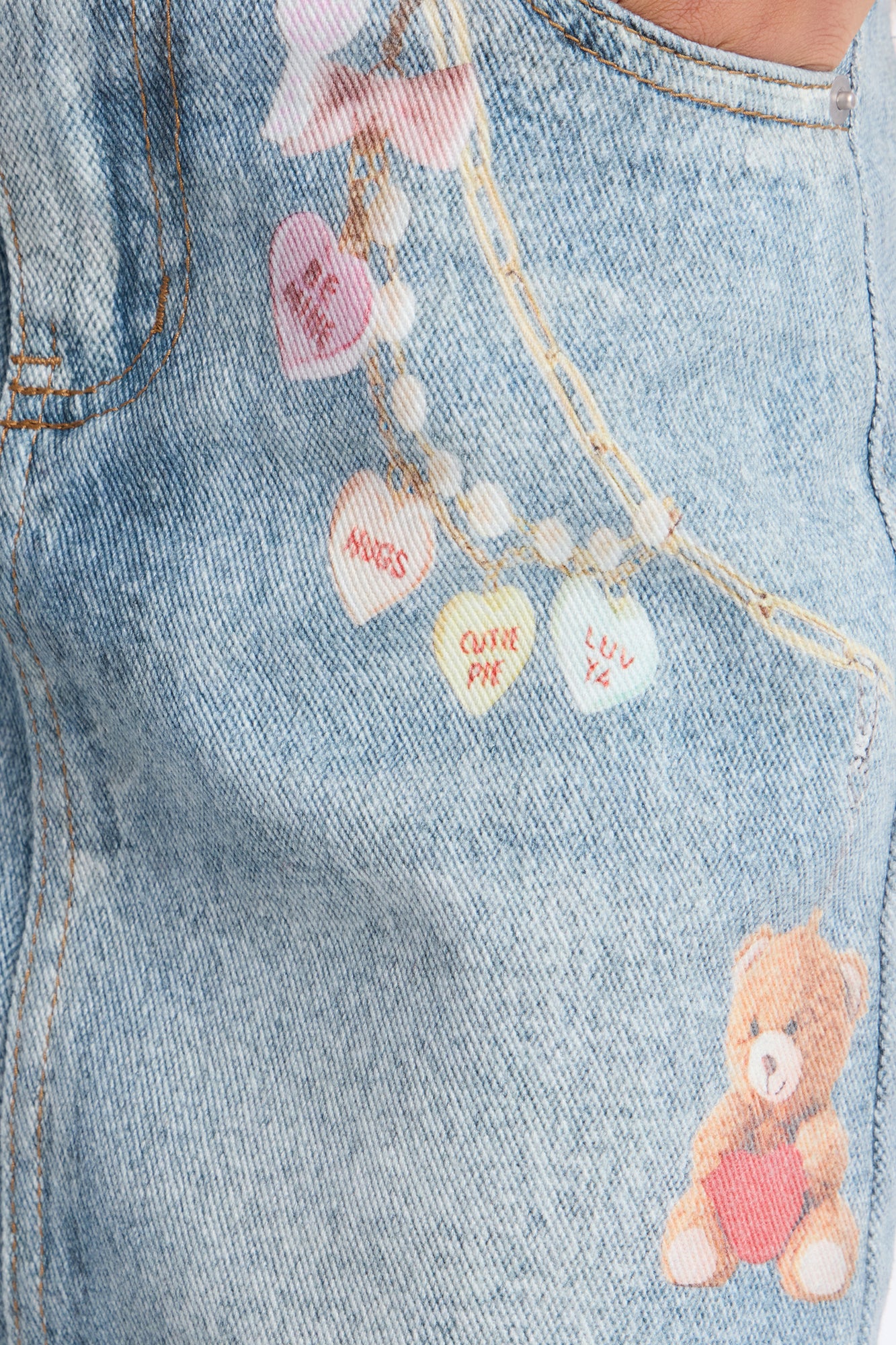 Mini Be Mine Denim Skirt - Medium Wash - Image 4