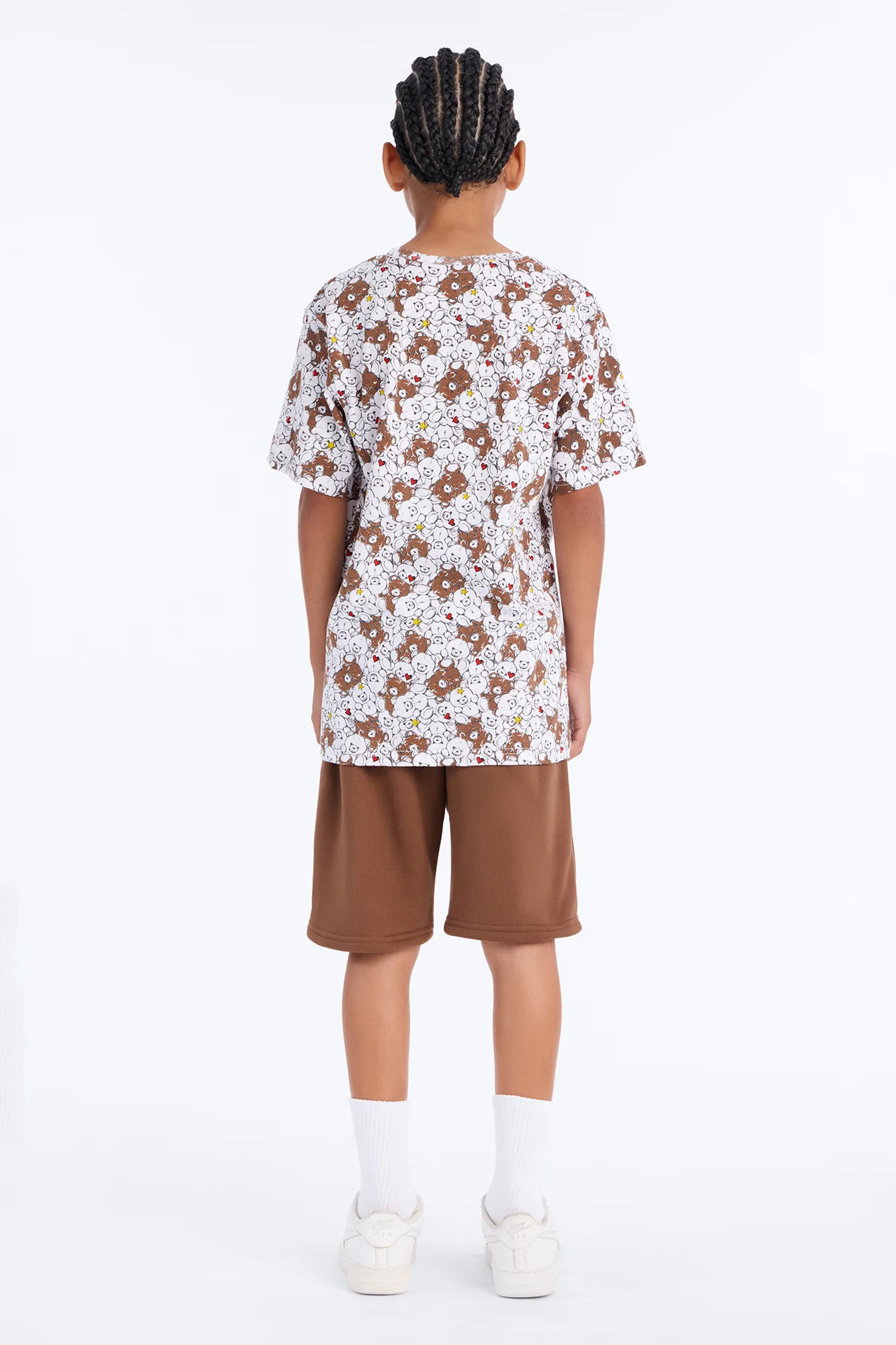 Mini Bears Everywhere Short Set - Brown/combo - Image 5