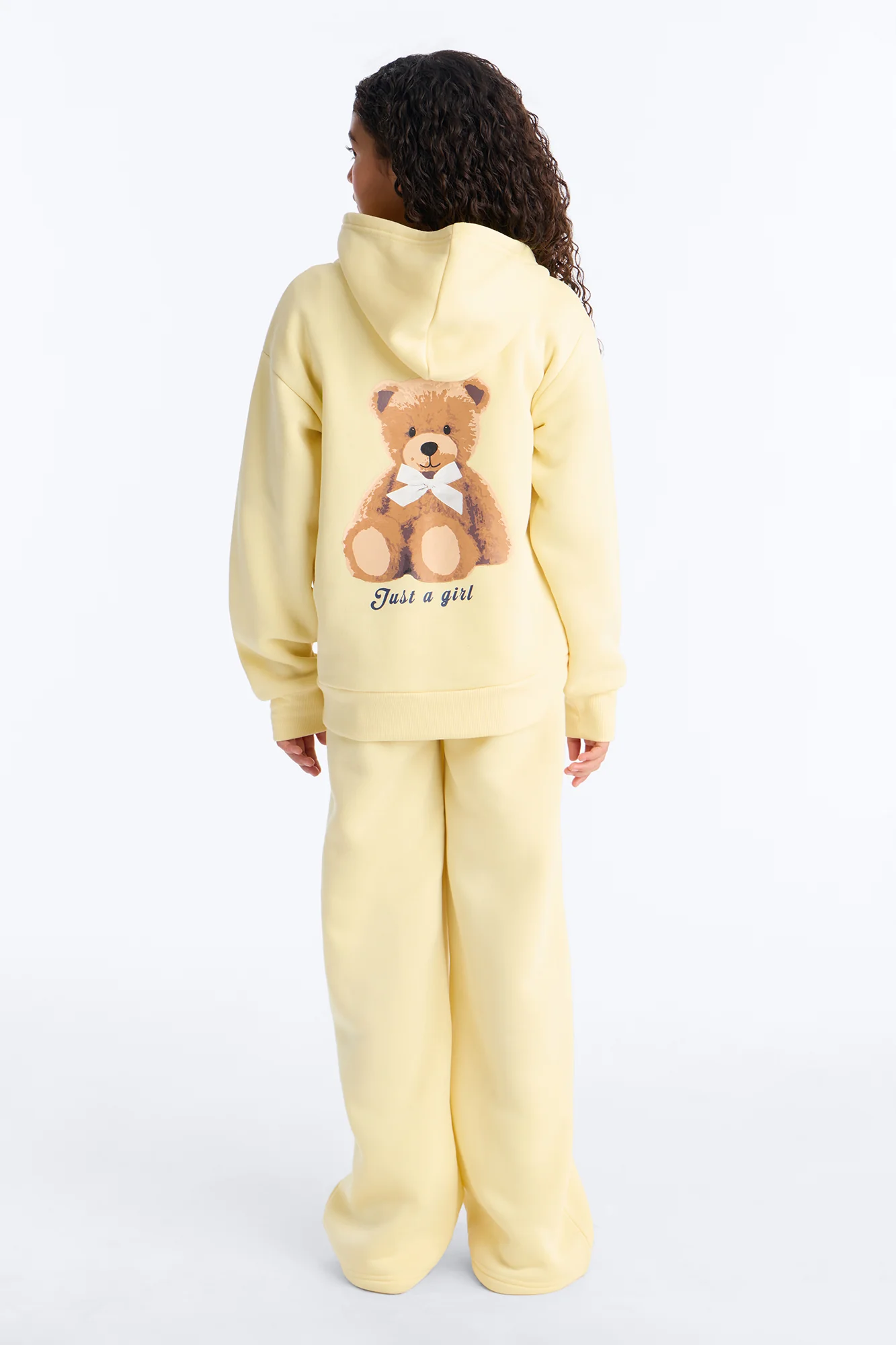 Mini Beary Cutesy Fleece Pant Set - Yellow - Image 5