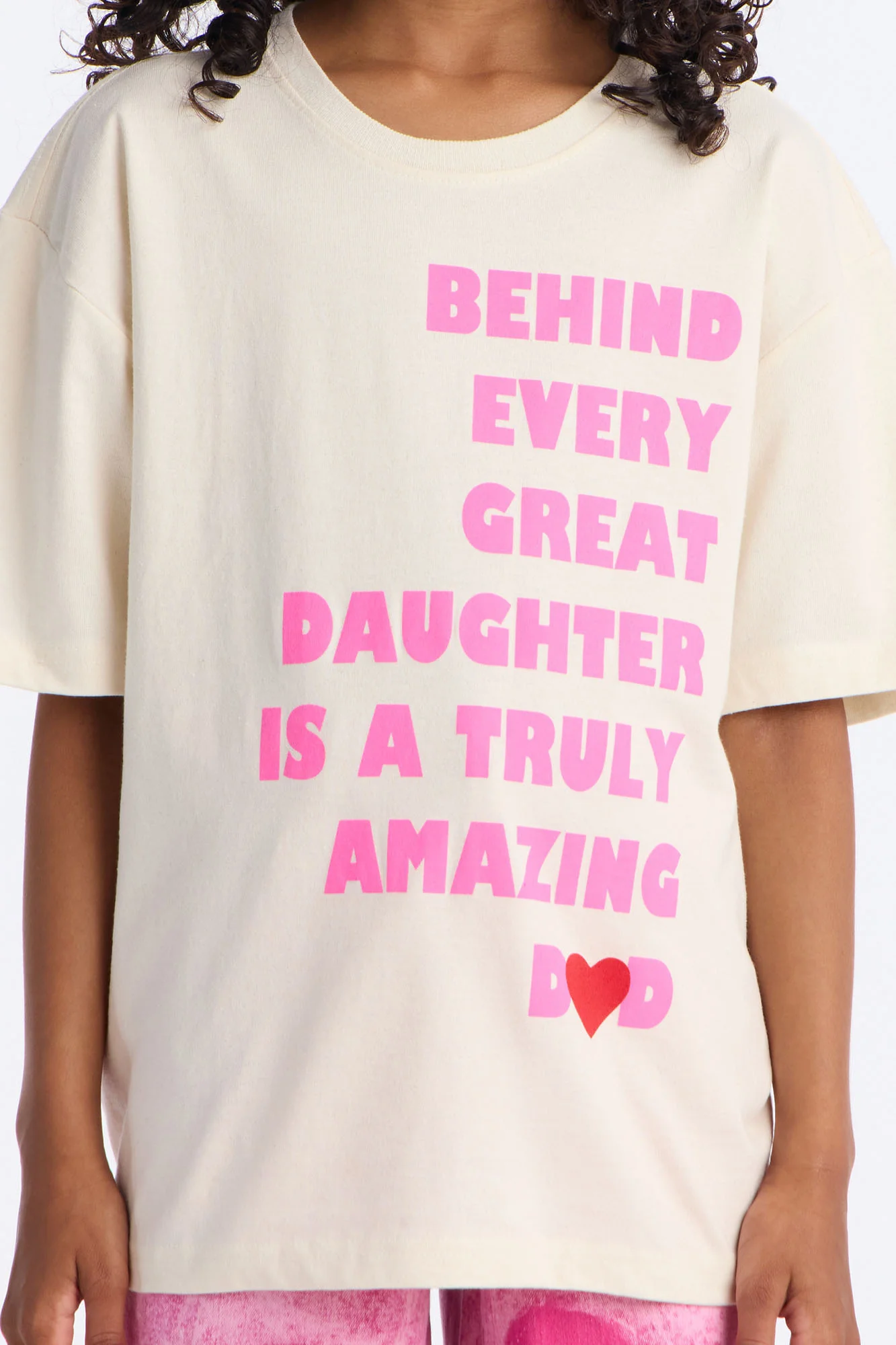 Mini Behind Every Great Daughter Short Sleeve Tee - Natural - Image 3