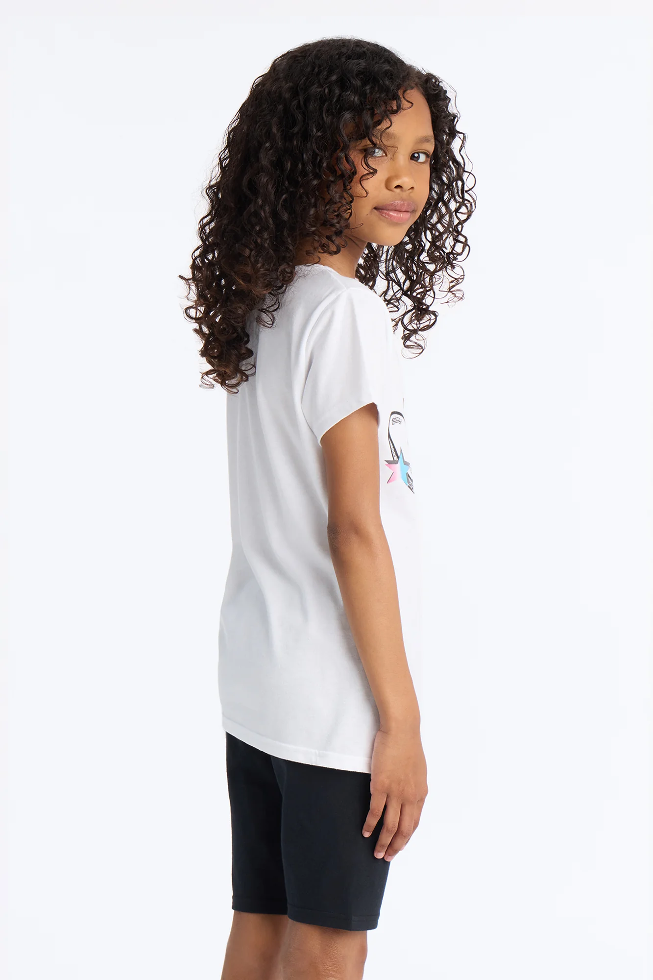 Mini Believe In Love Bike Short Set - White/Black - Image 4