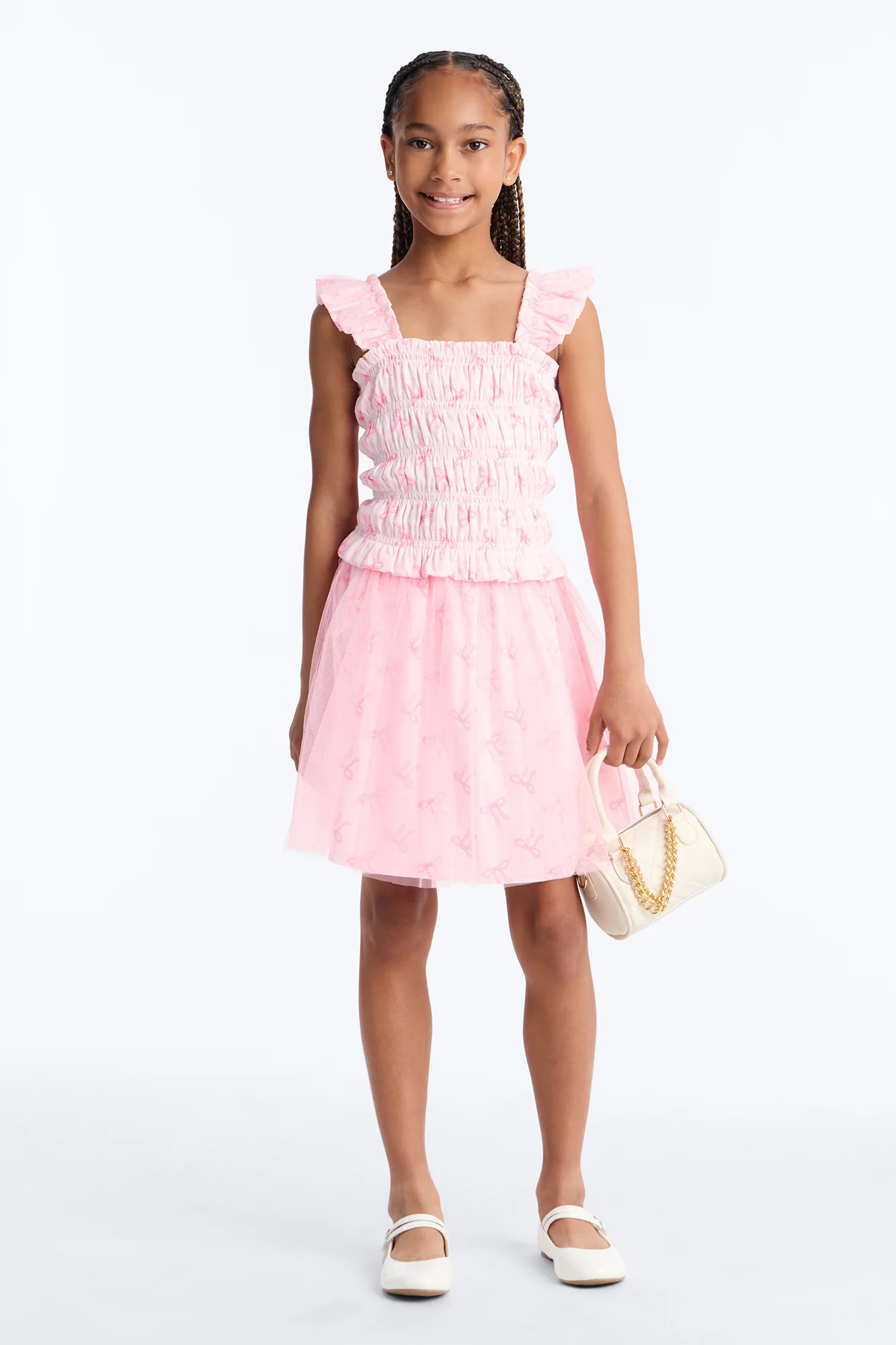 Mini Bella Skirt Set - Pink