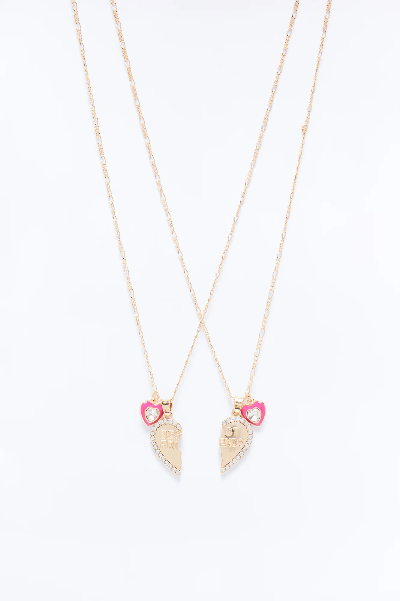 Mini Best Friends Necklace Set - Gold