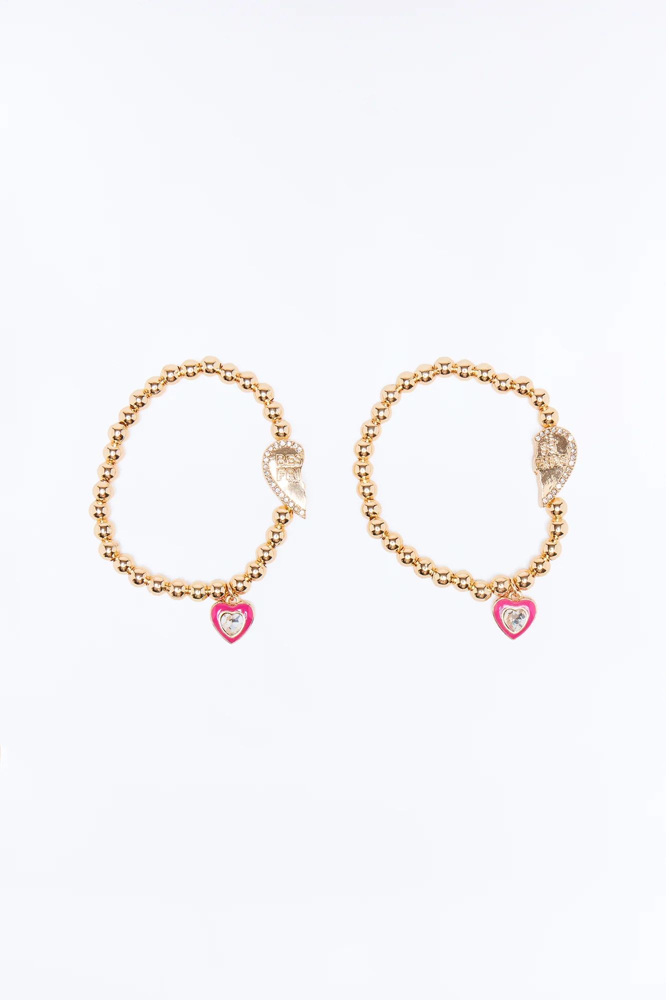 Mini Best Friends Stretch Bracelet Set - Gold
