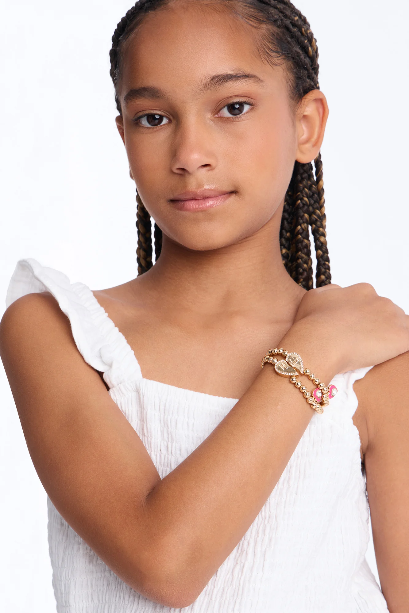Mini Best Friends Stretch Bracelet Set - Gold - Image 3