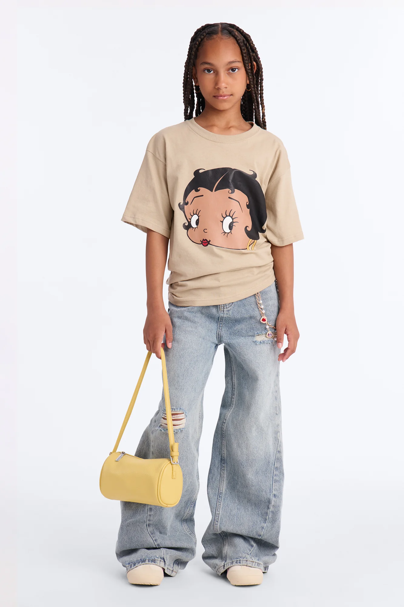 Mini Betty Boop Short Sleeve Tee - Sand - Image 2