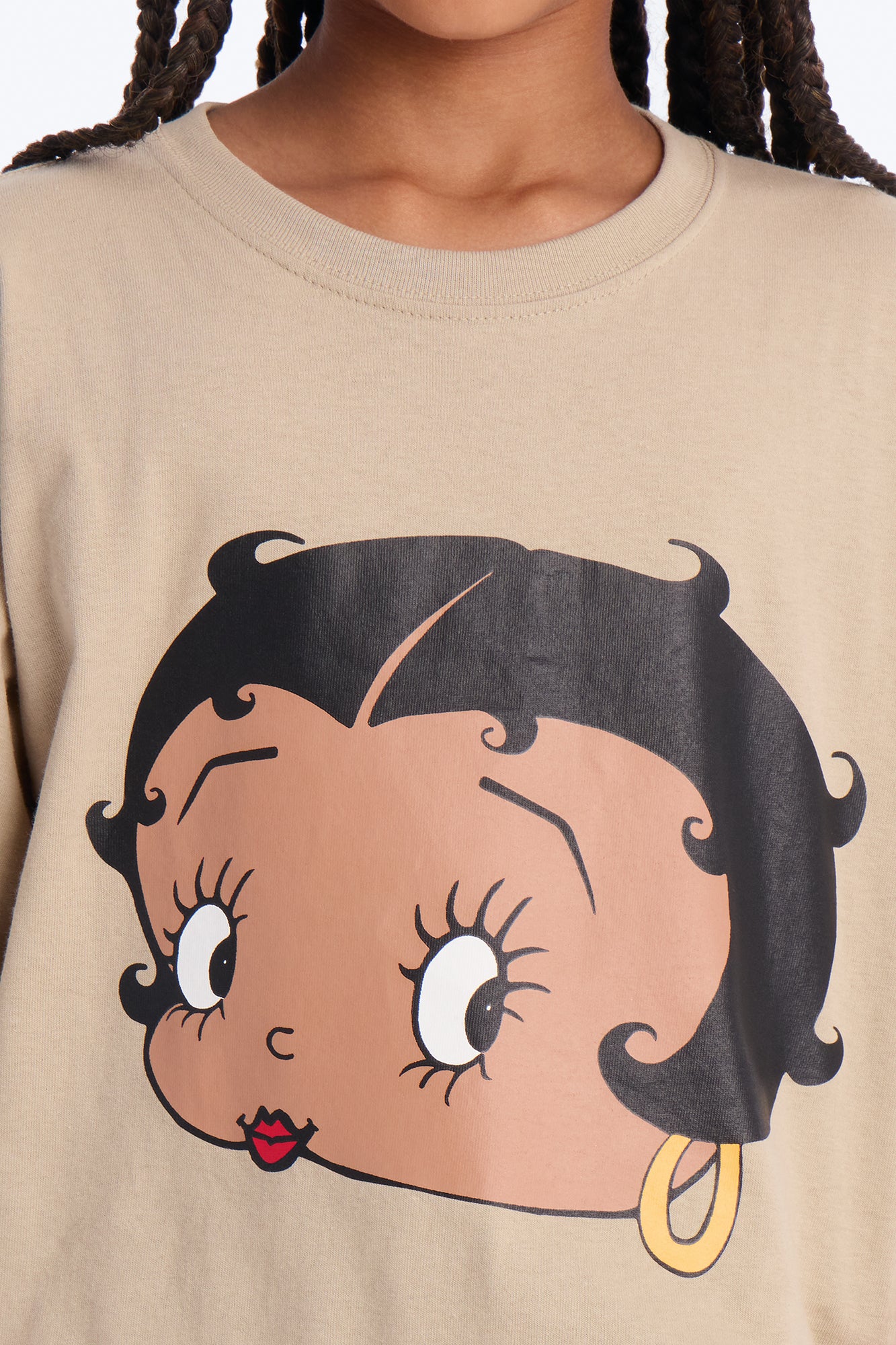 Mini Betty Boop Short Sleeve Tee - Sand - Image 3