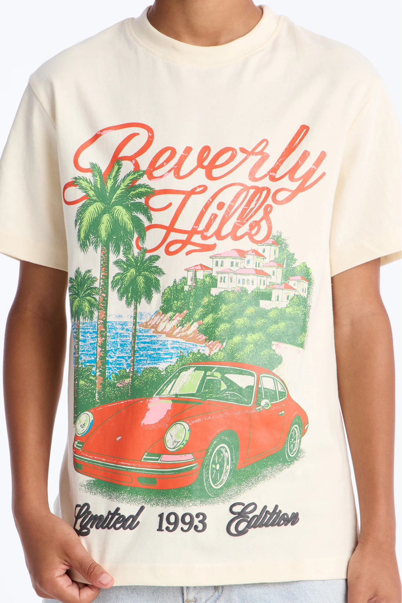 Mini Beverly Hills 1993 Short Sleeve Tee - Cream - Image 3