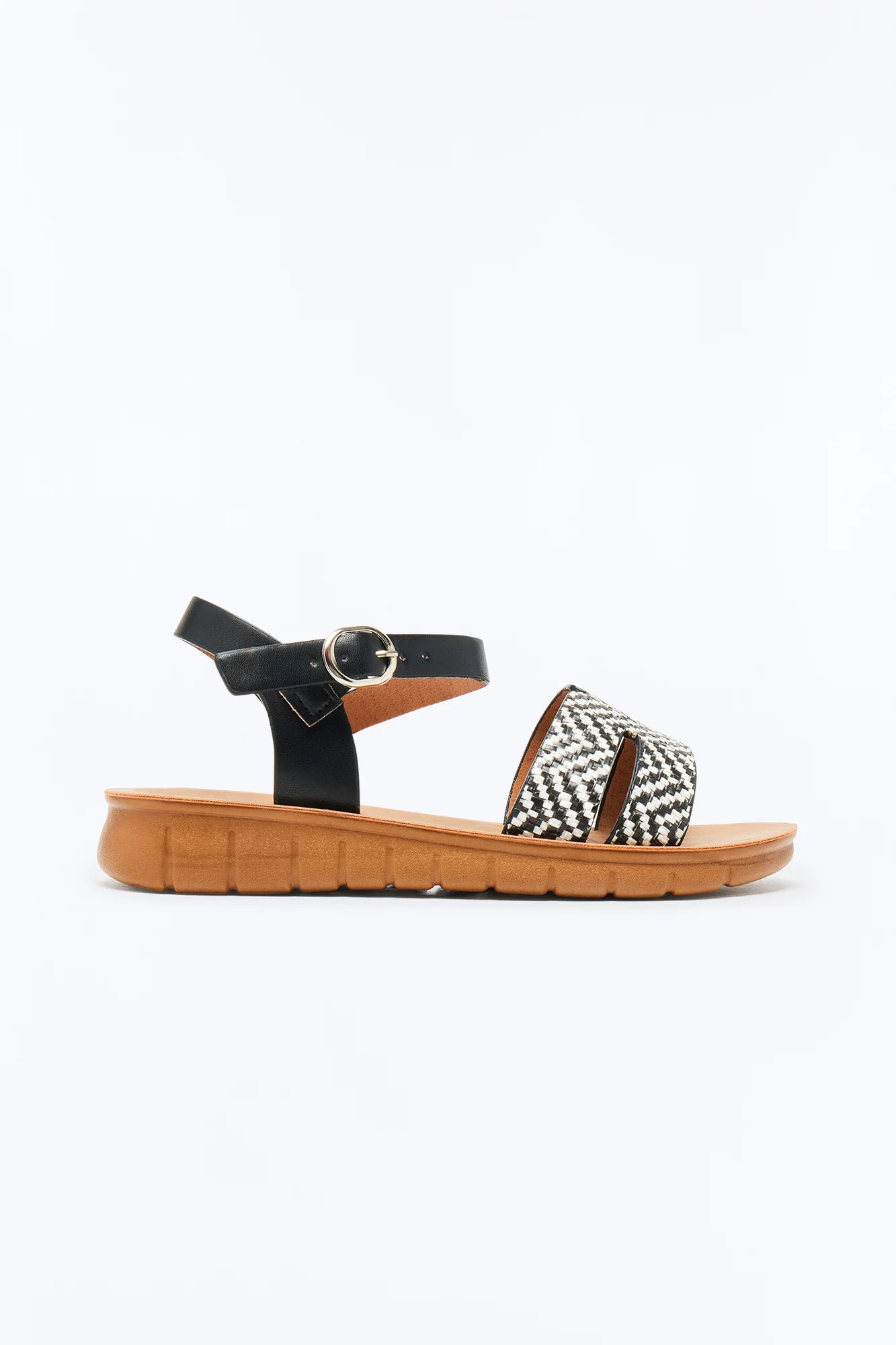 Mini Big Plans Sandals - Black/White - Image 3
