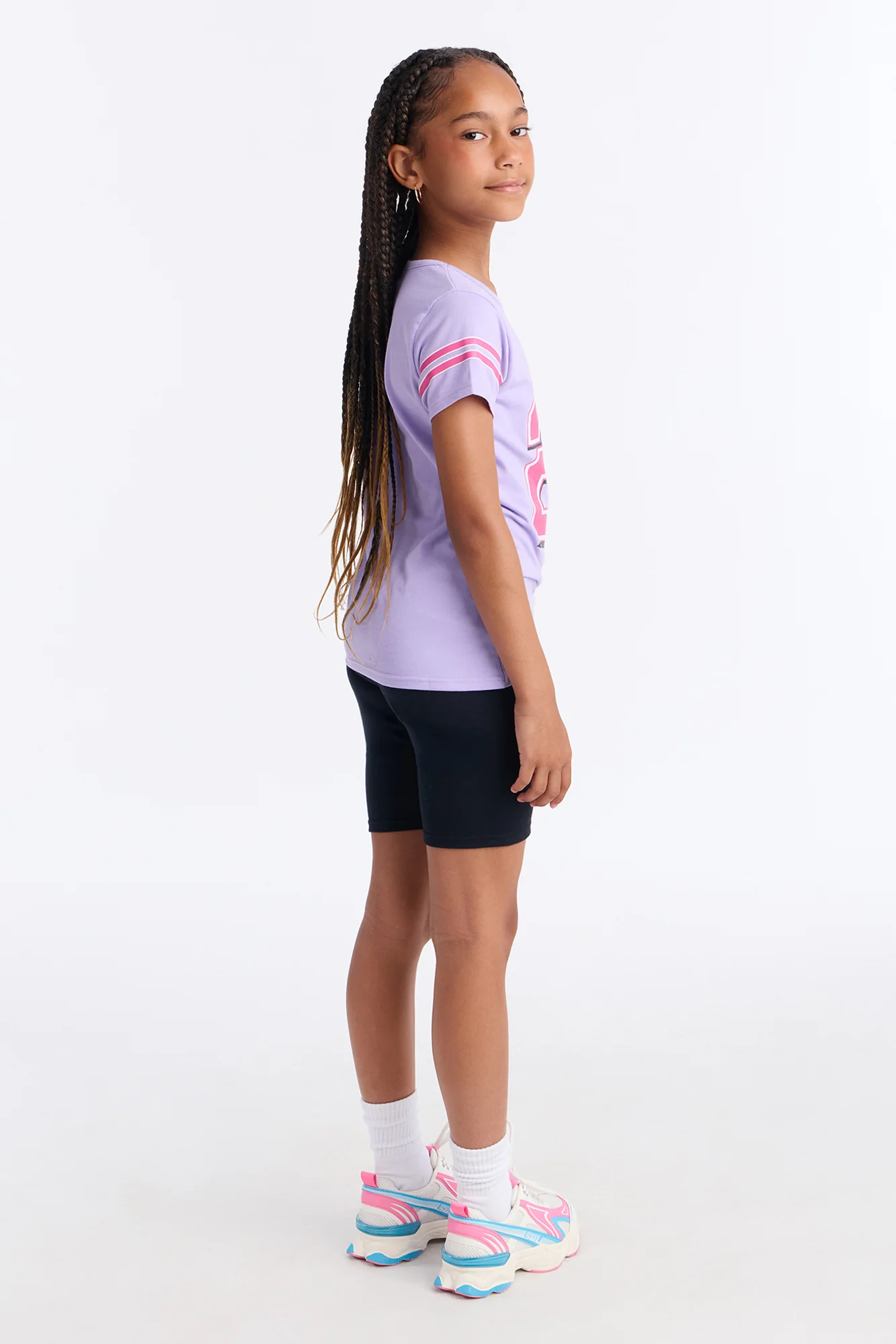Mini Blessed 24 Bike Short Set - Lavender/combo - Image 4