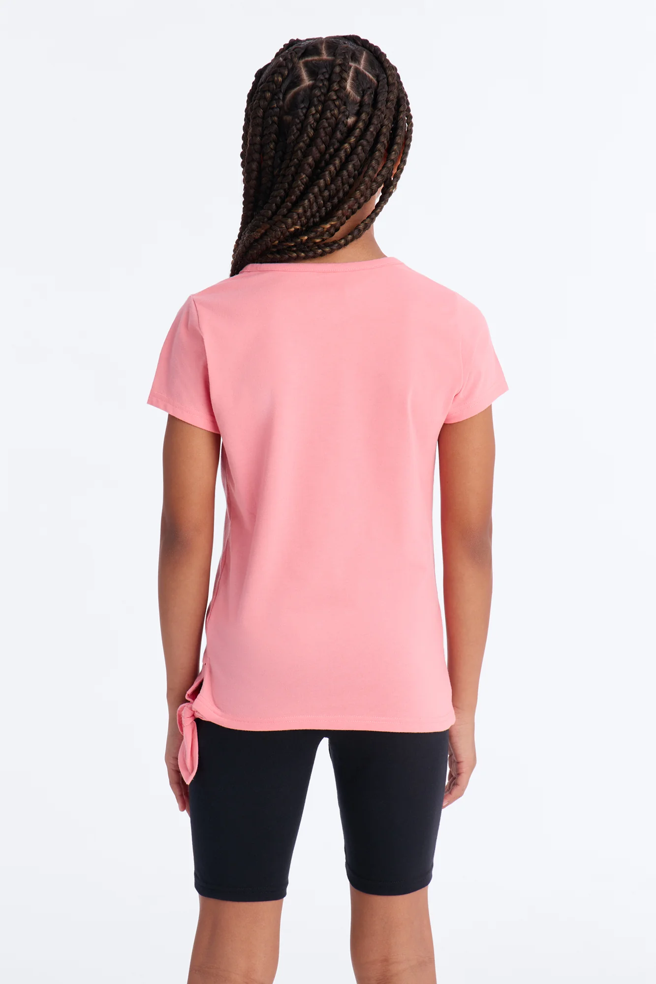 Mini Blessed Vibes Forever Short Set - Coral/combo - Image 4