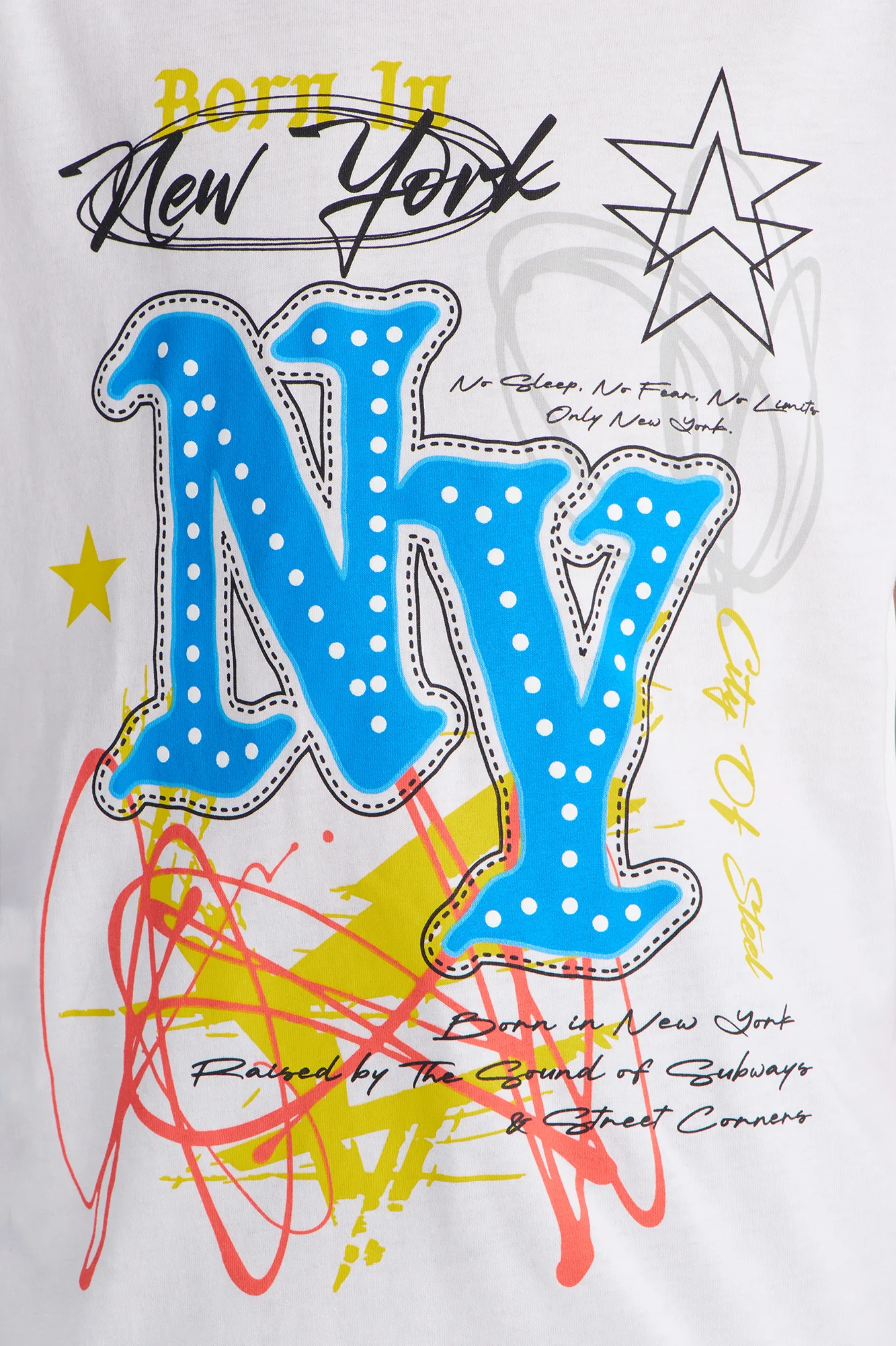 Mini Born In New York Short Sleeve Tee - White - Image 3