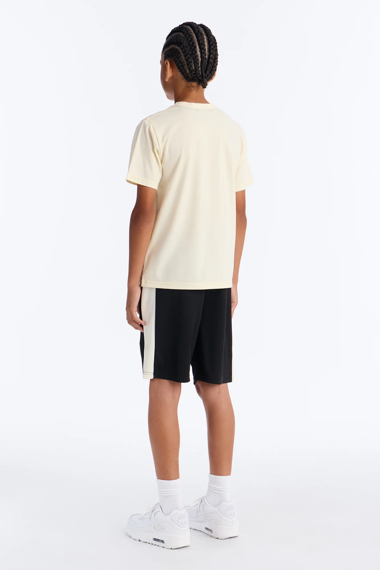 Mini Bronx 87 Mesh Short Set - White/Black - Image 4
