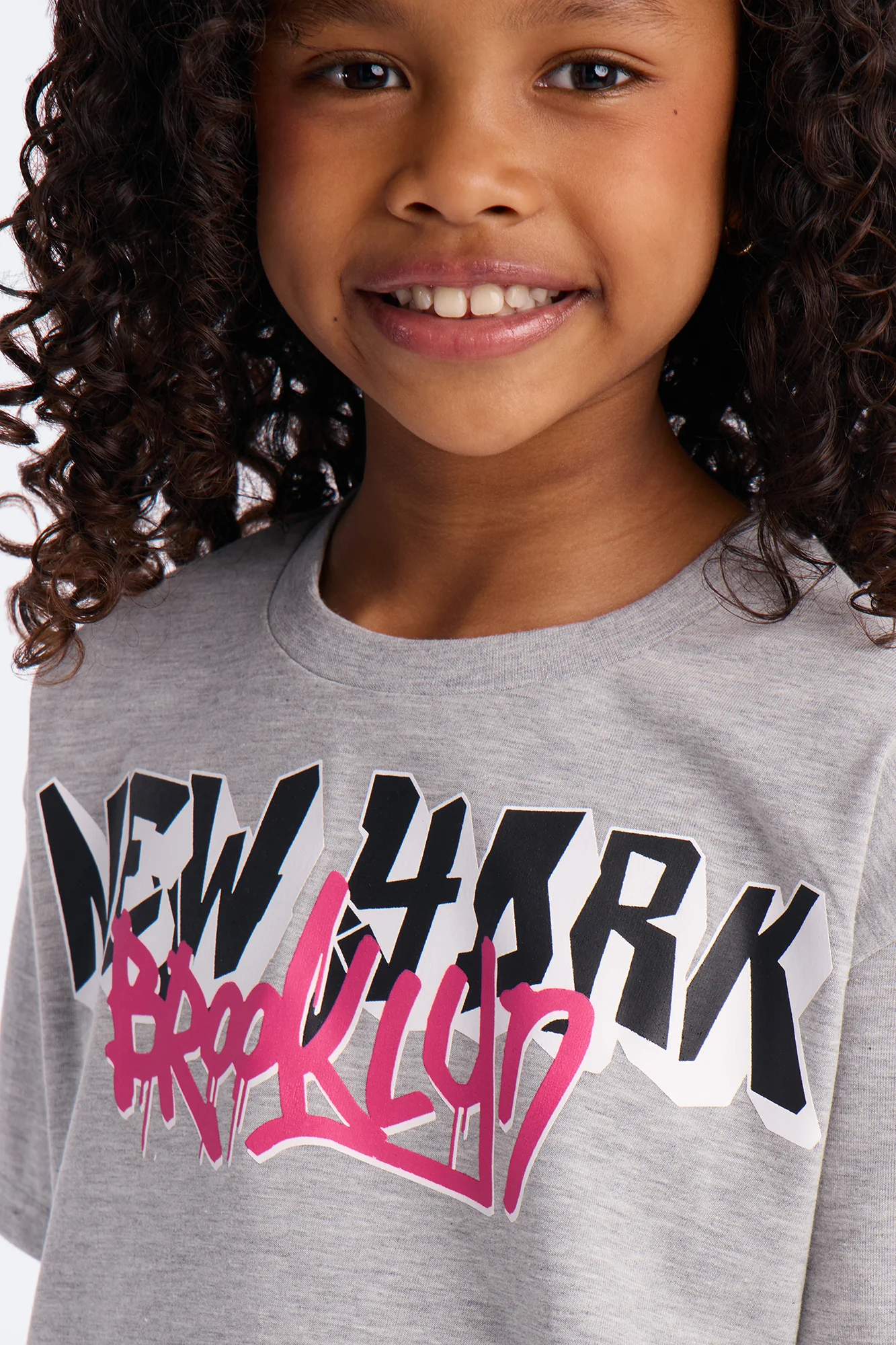Mini Brooklyn Things Short Set - Heather Grey - Image 3
