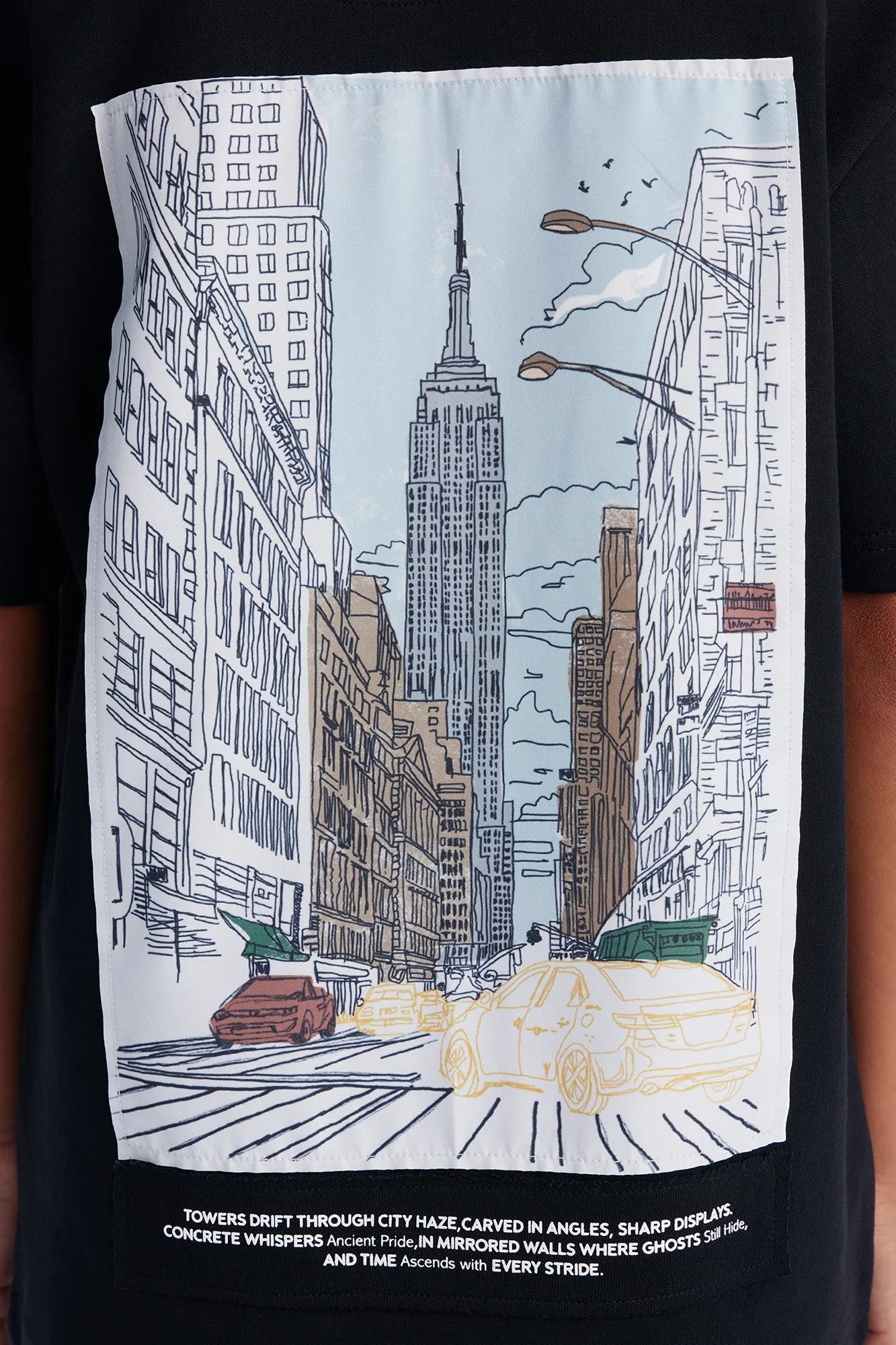 Mini Busy Streets Of NYC Short Sleeve Tee - Black - Image 2