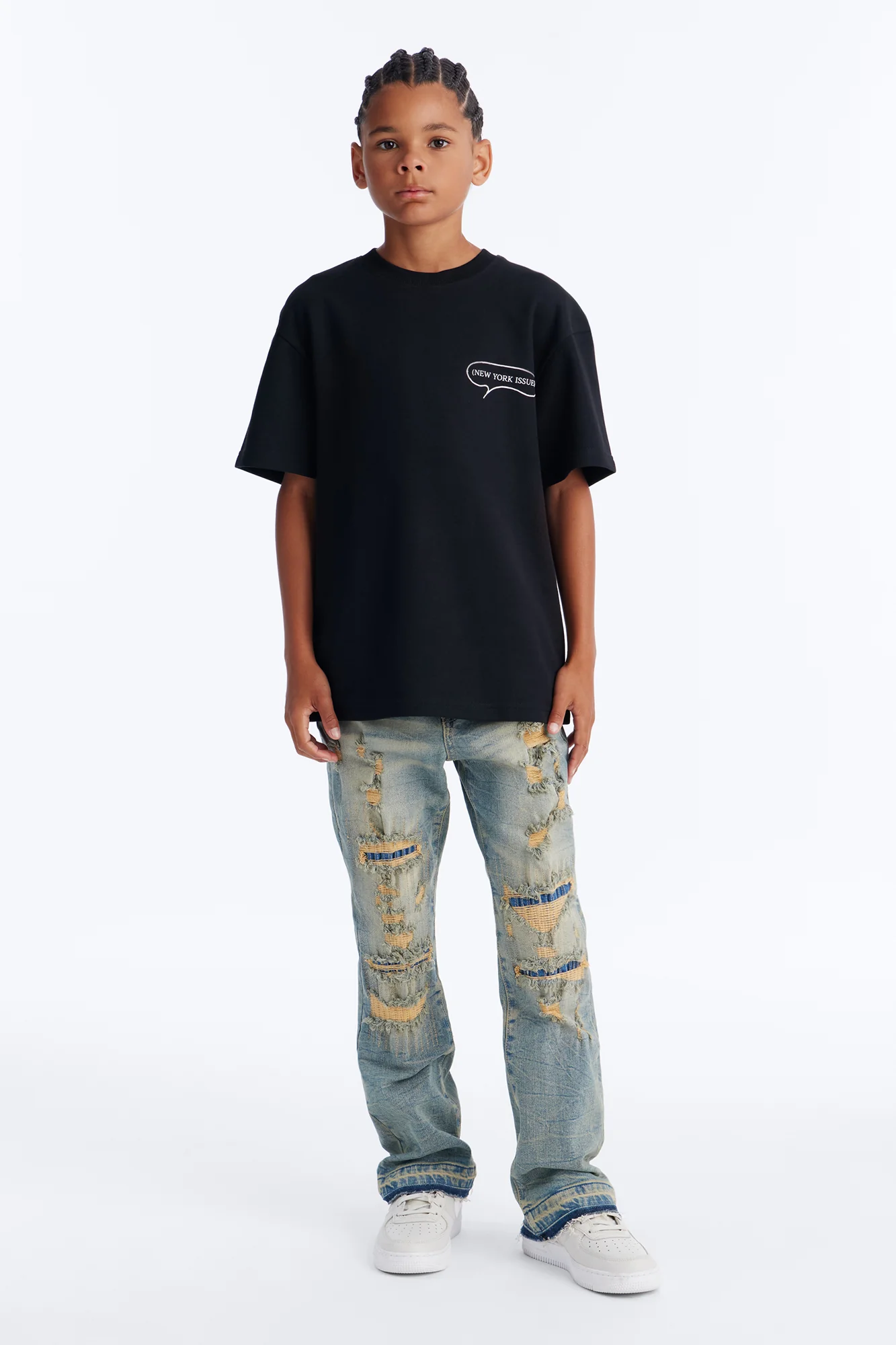 Mini Busy Streets Of NYC Short Sleeve Tee - Black - Image 3