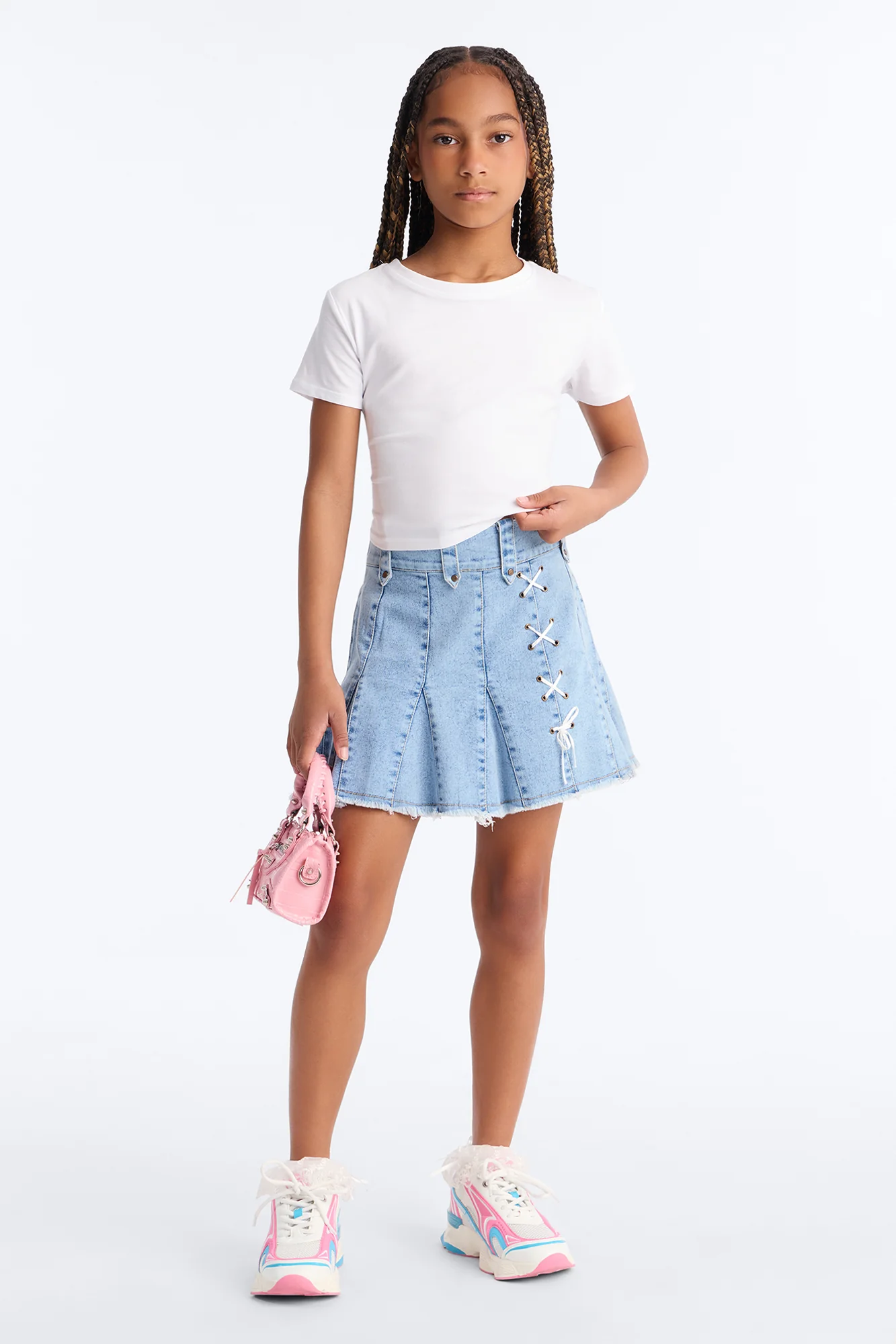 Mini By Your Side Denim Skirt - Medium Wash