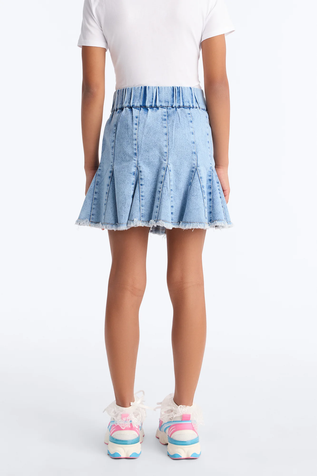 Mini By Your Side Denim Skirt - Medium Wash - Image 4