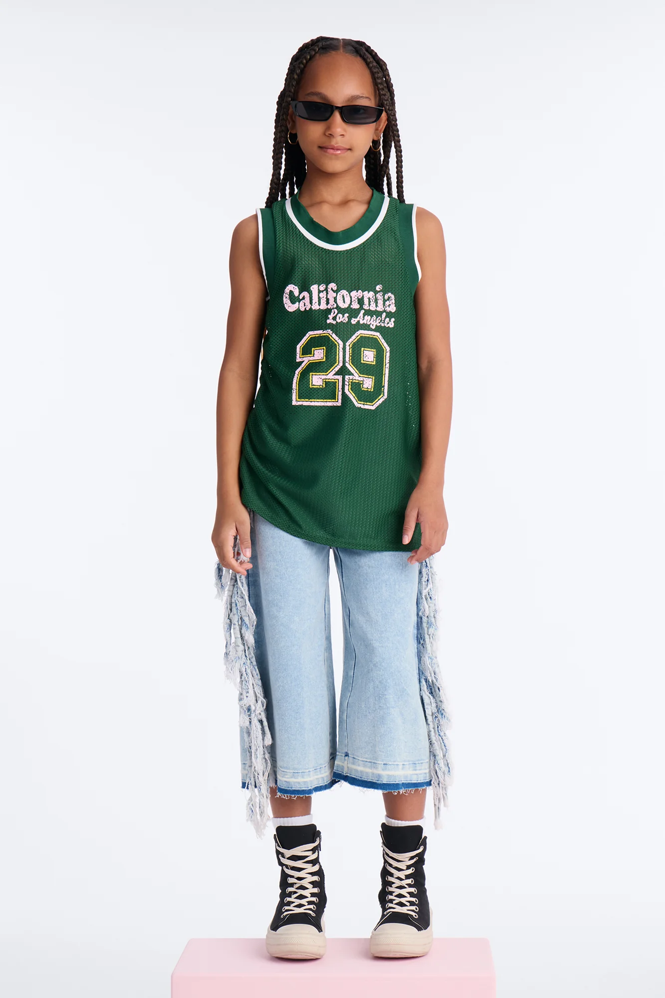 Mini California 29 Ruched Sleeveless Jersey - Hunter - Image 2