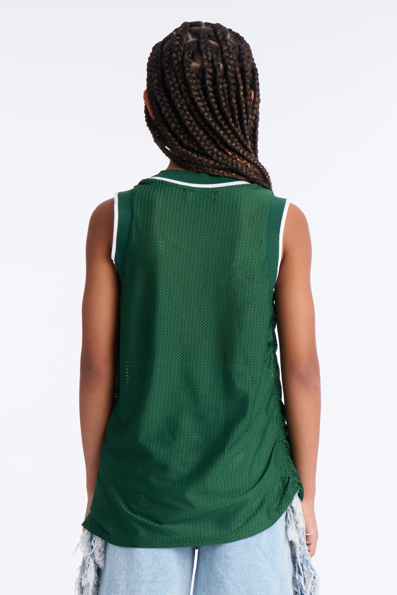 Mini California 29 Ruched Sleeveless Jersey - Hunter - Image 3