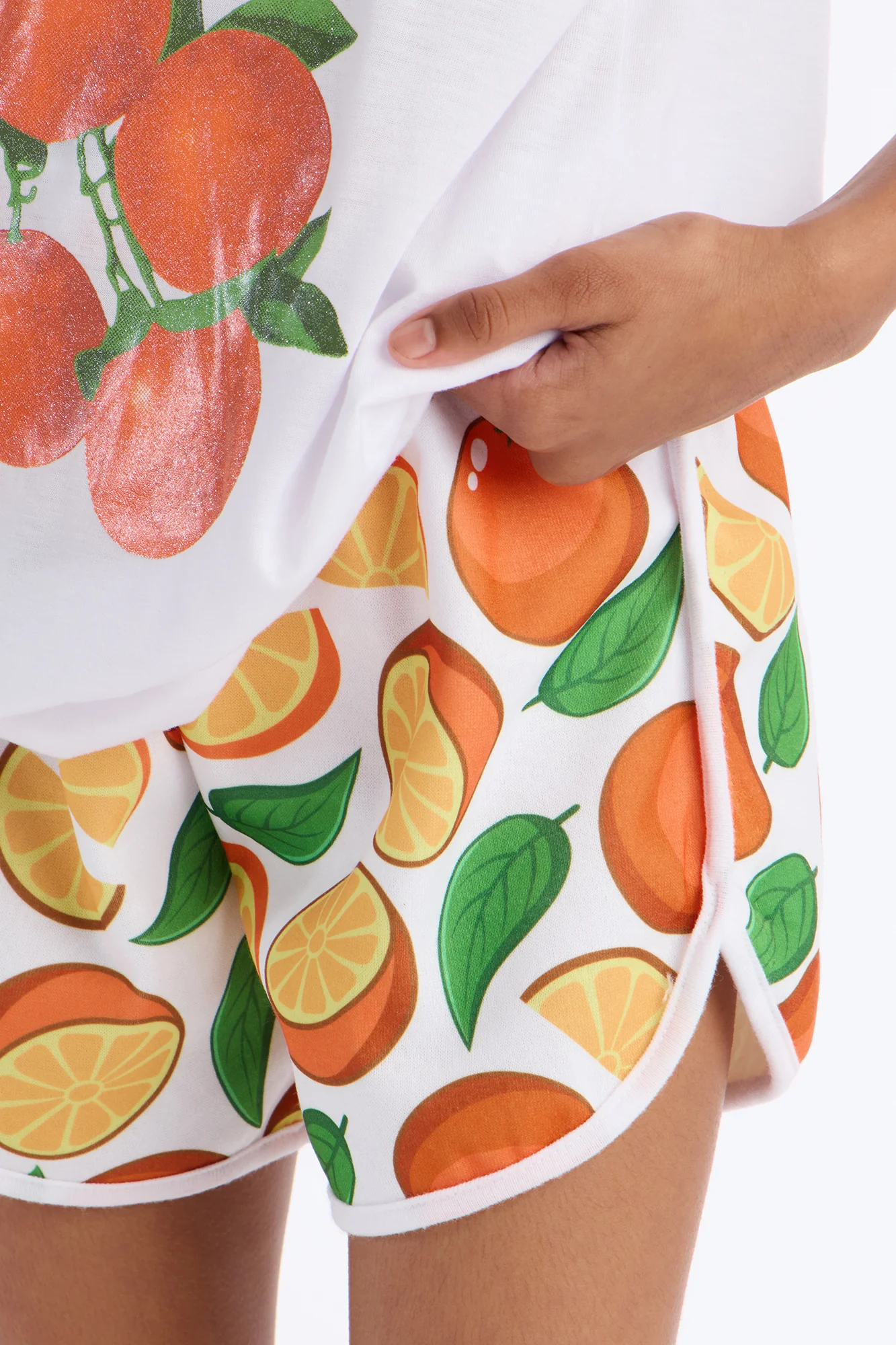 Mini California Orange Short Set - Orange/combo - Image 3