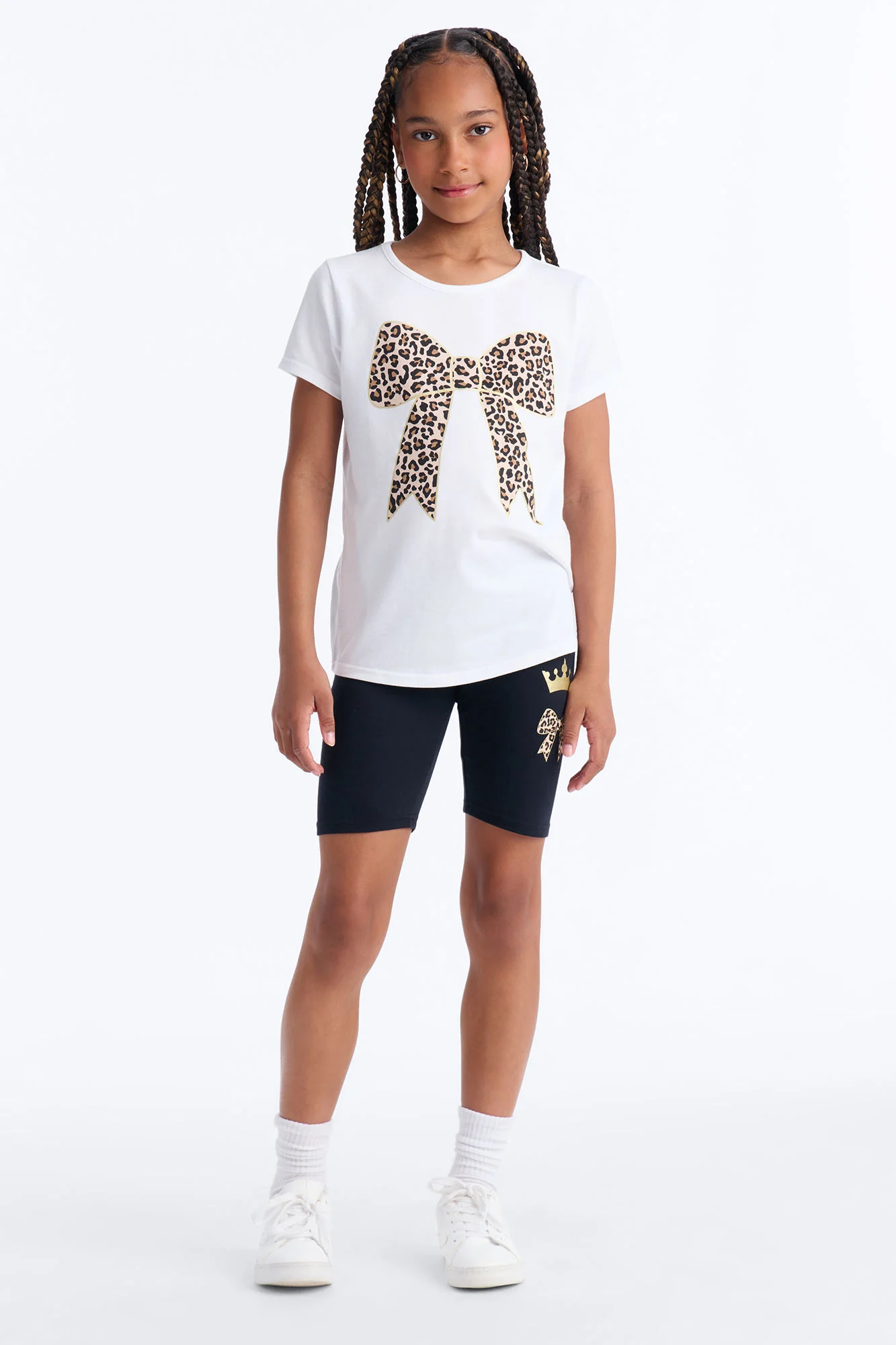 Mini Can't Get Enough Bike Short Set - White/Black