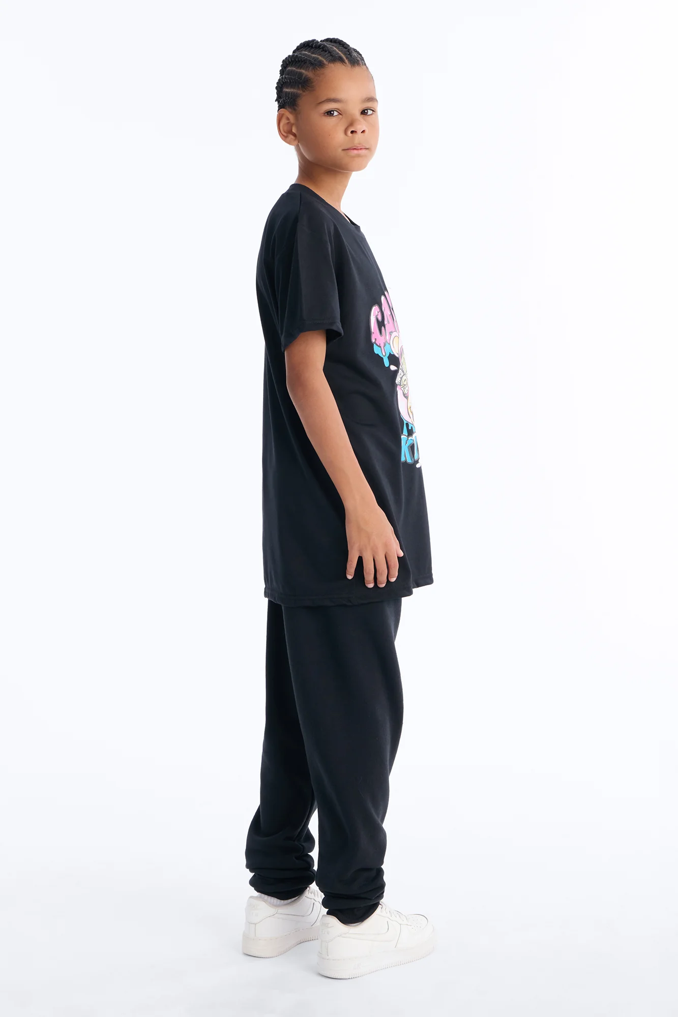 Mini Cash Is King Jogger Pant Set - Black - Image 5