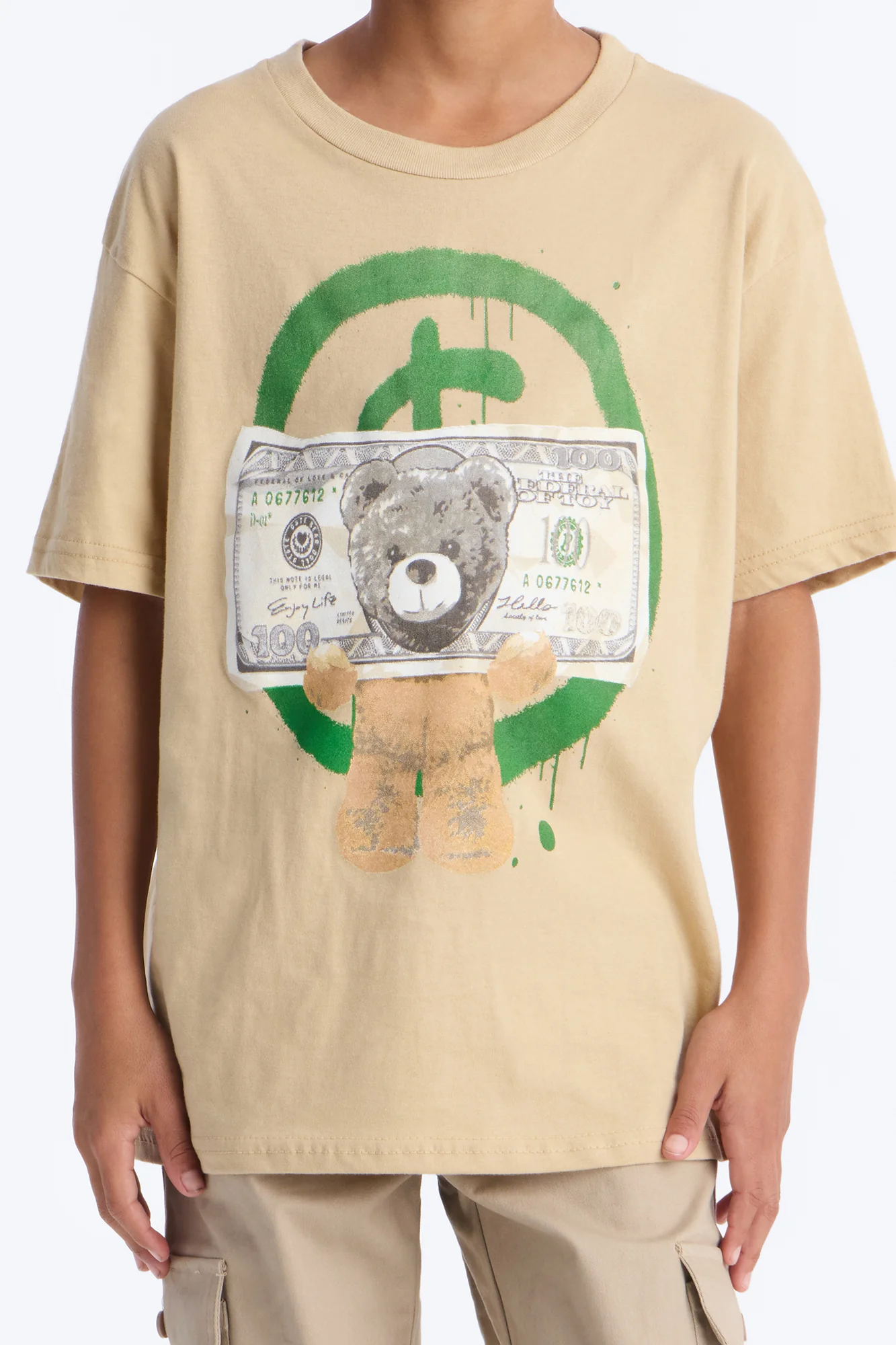 Mini Cash Over Everything Short Sleeve Tee - Sand - Image 2
