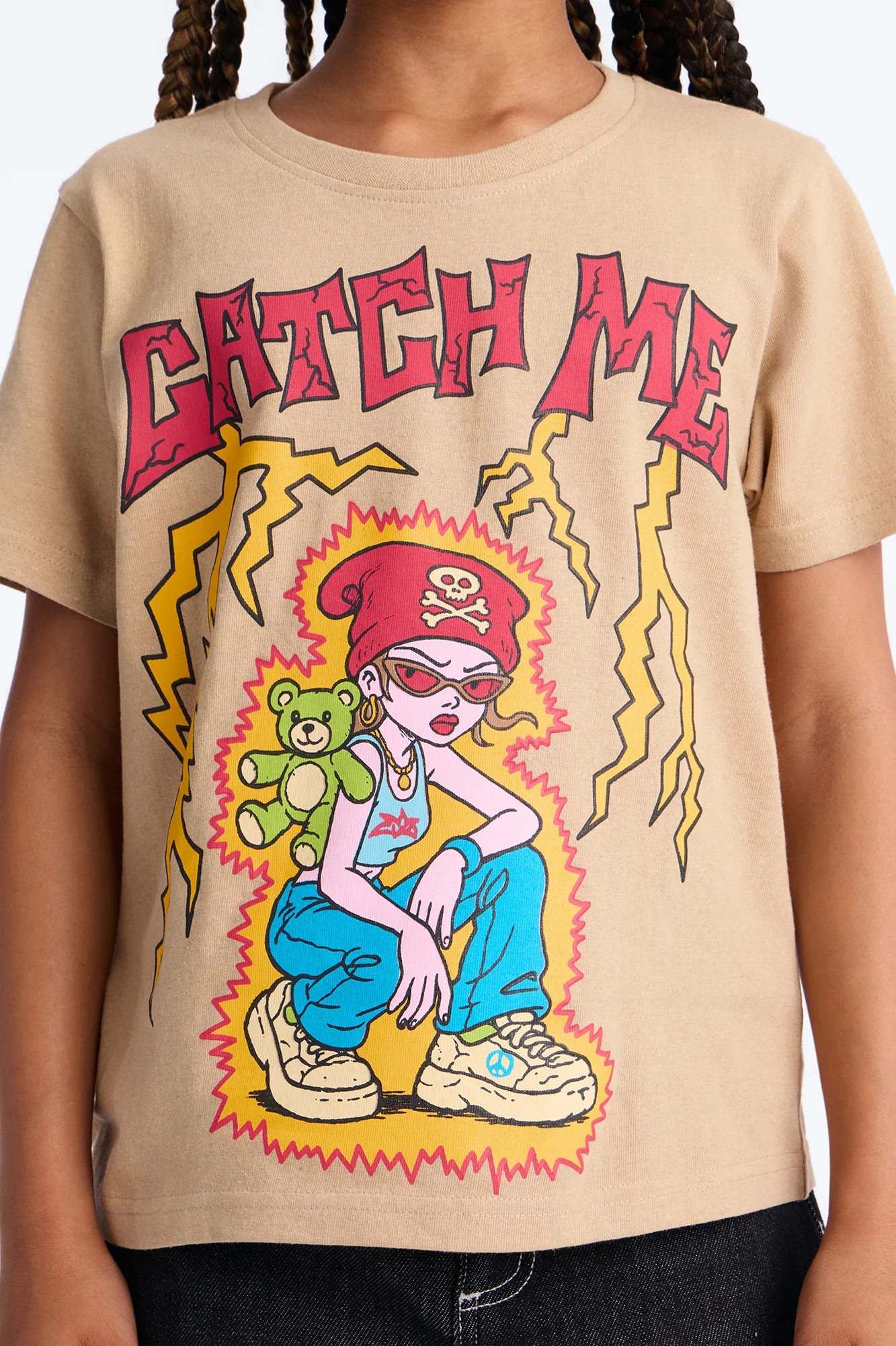 Mini Catch Me Short Sleeve Tee - Khaki - Image 3