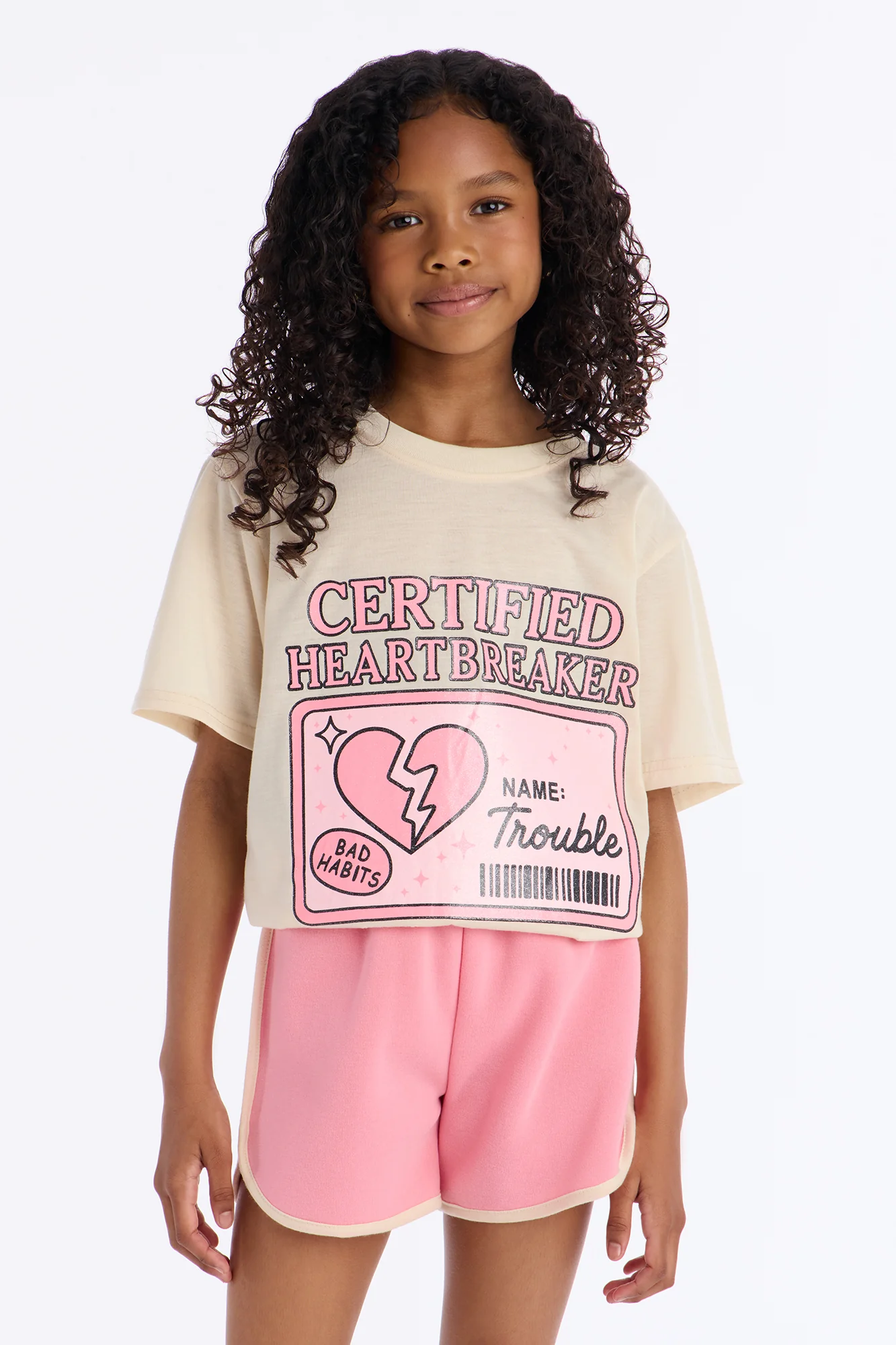 Mini Certified Heartbreaker Short Set - Sand/combo - Image 2